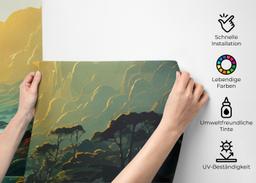 Red Flower Sunset mockup 2