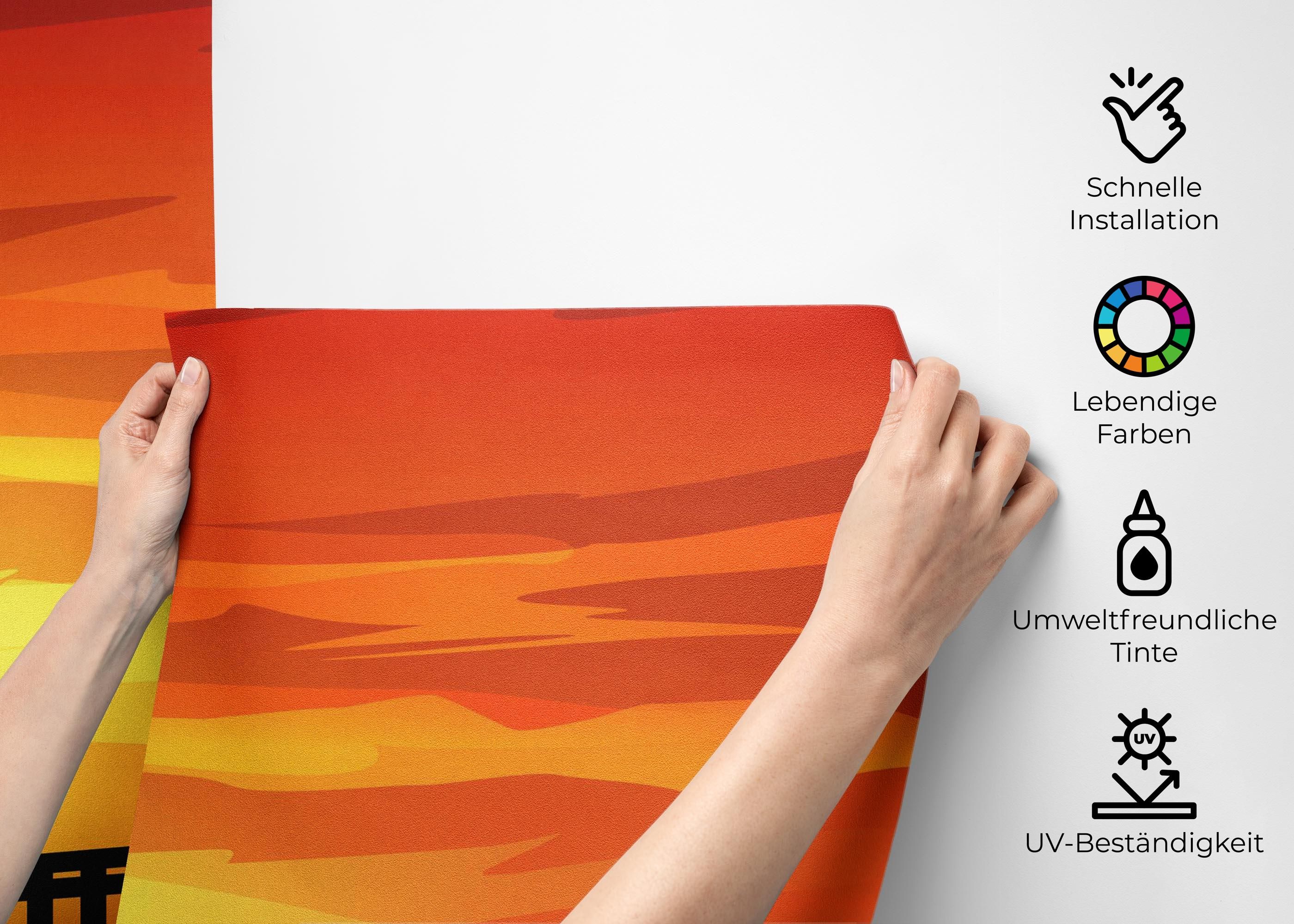 Red Sunset Bridge mockup 2