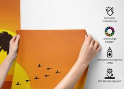 Yellow Sunset Palm mockup 2