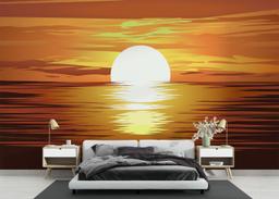 Brown Sunset Ocean mockup 3