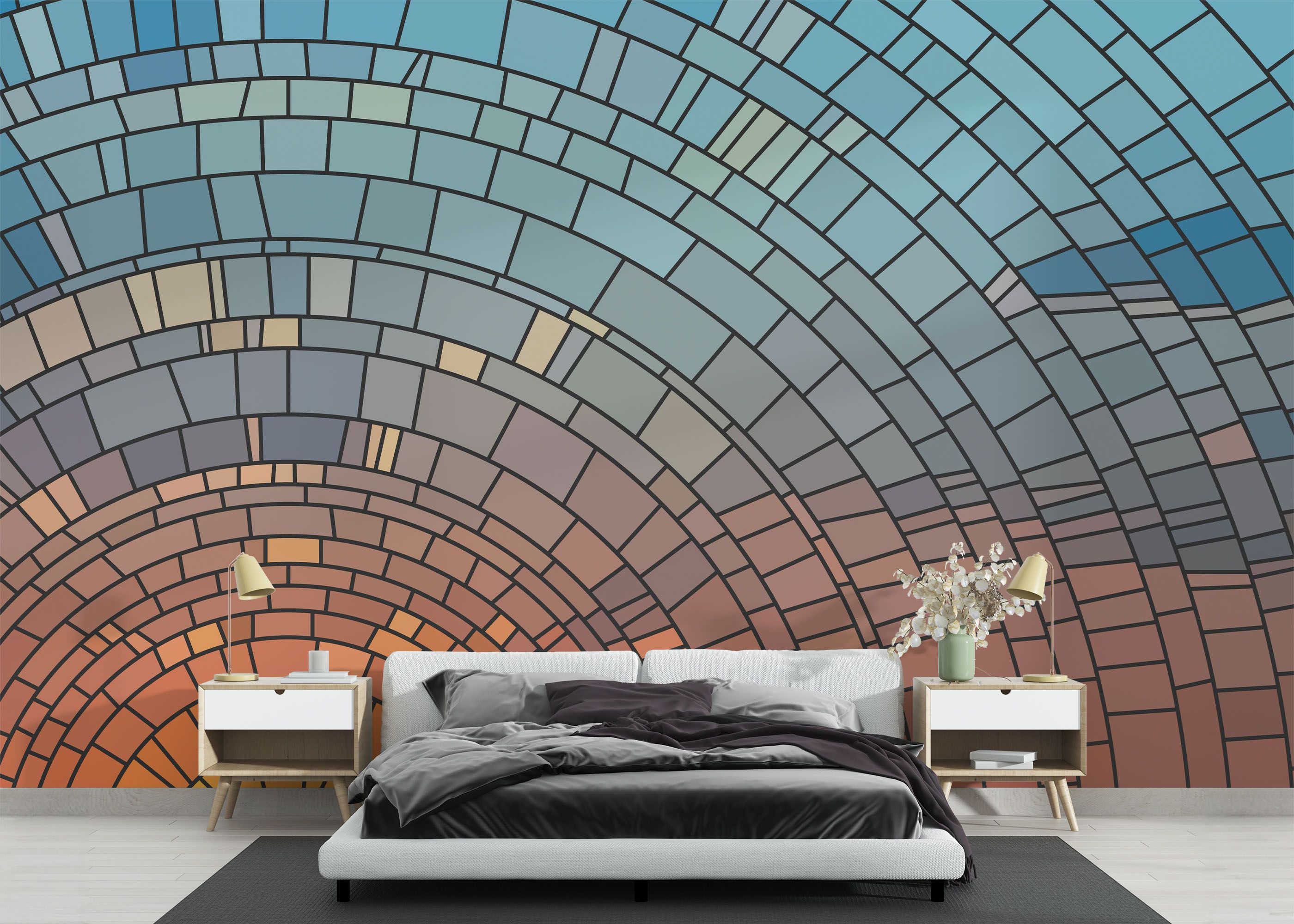 Circle Glass Sunset mockup 3