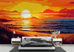 Nice Sunset Cartoon mockup 3