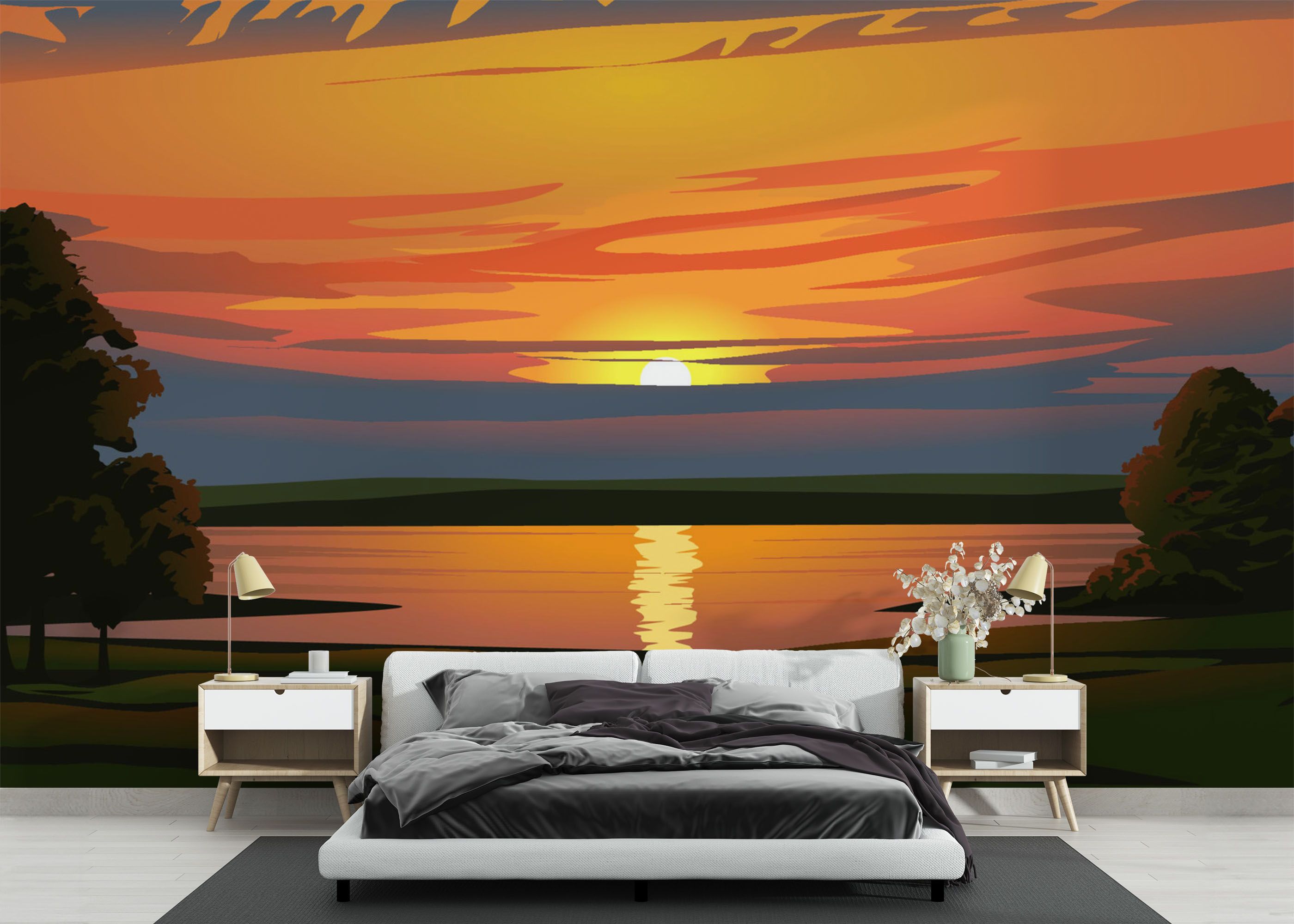 Sunrise Green Tree mockup 3