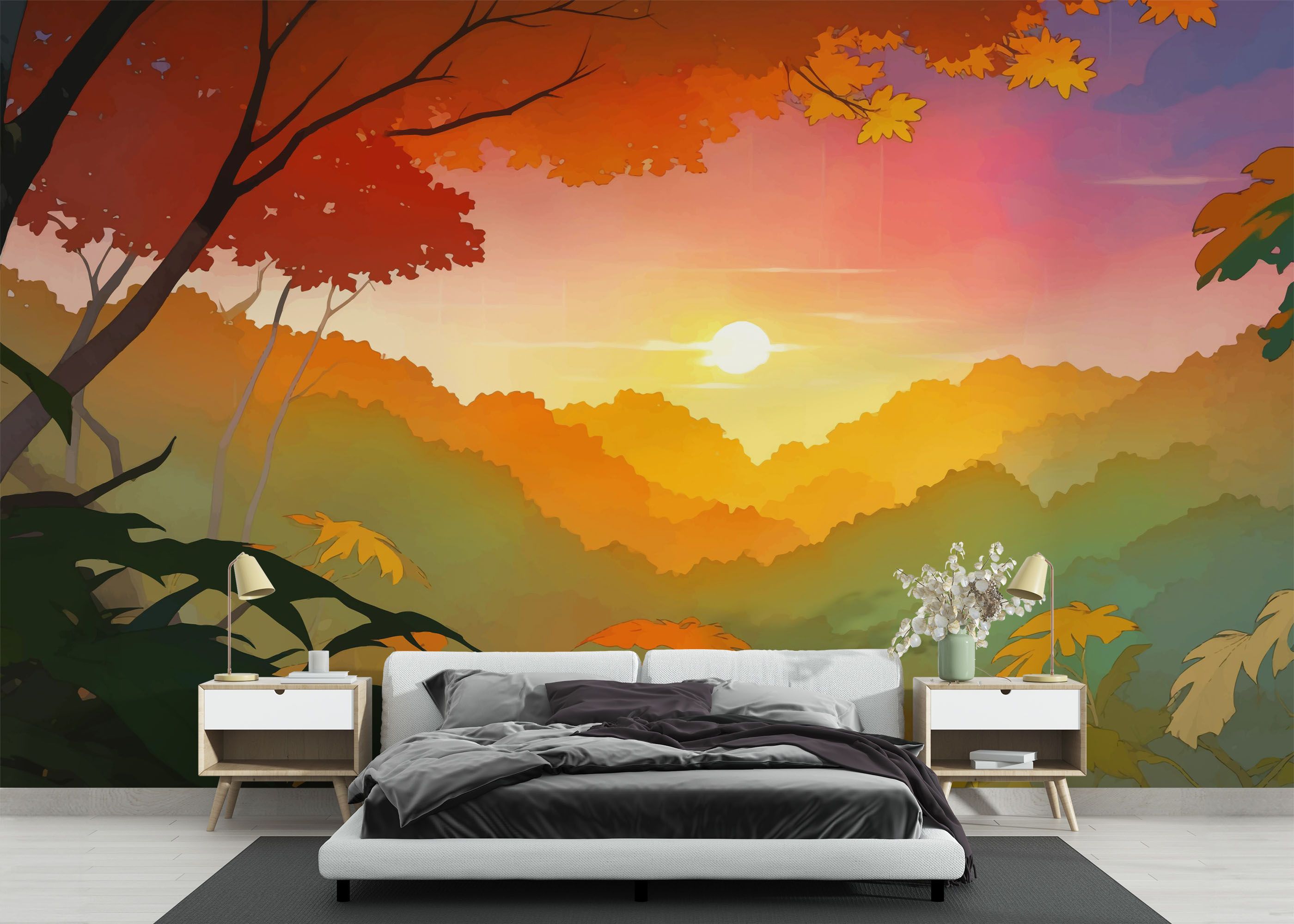 Sunset Autumn View mockup 3