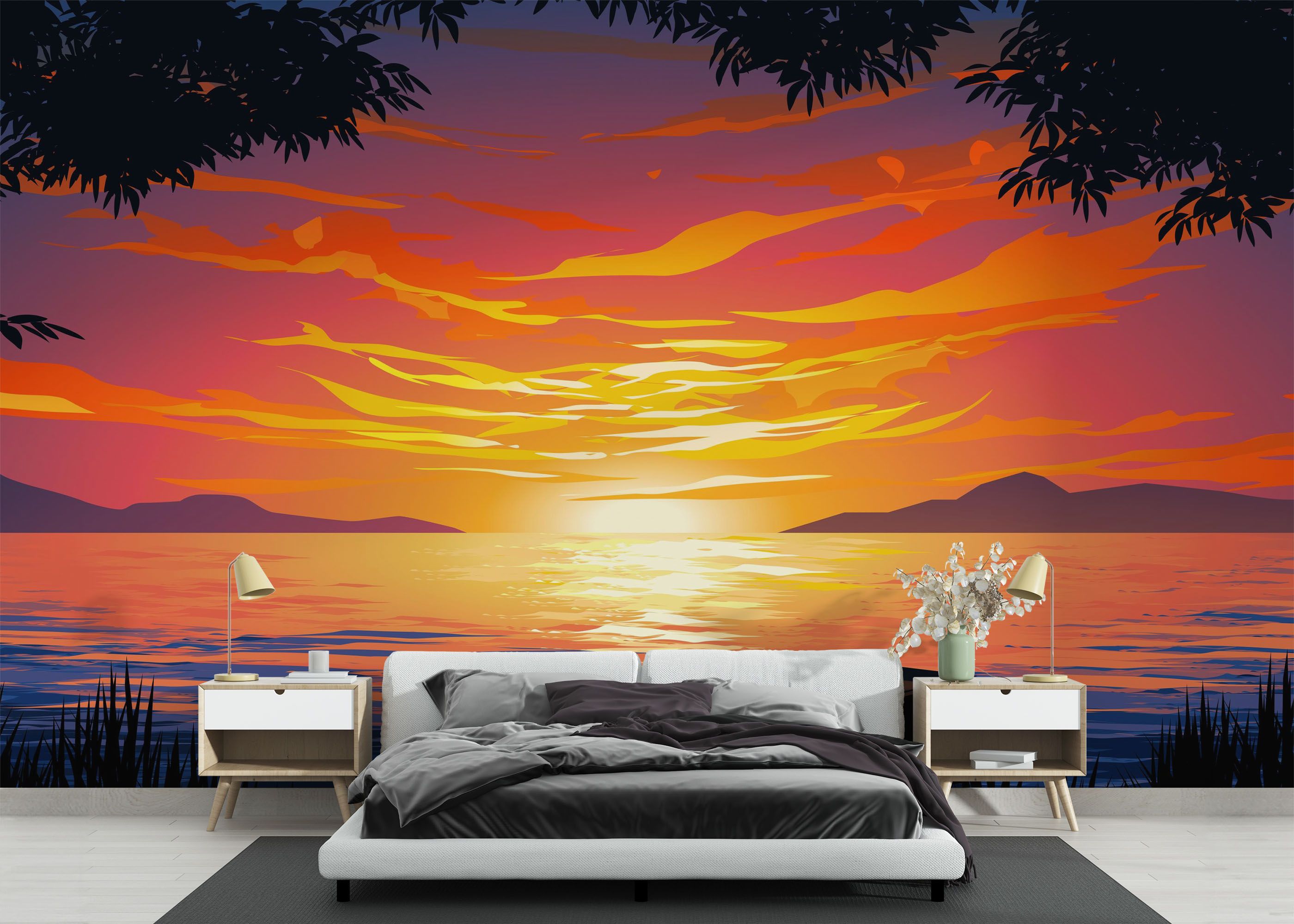 Sunset Orange Cloud mockup 3