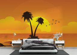 Yellow Sunset Palm mockup 3