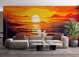 Nice Sunset Cartoon mockup 4