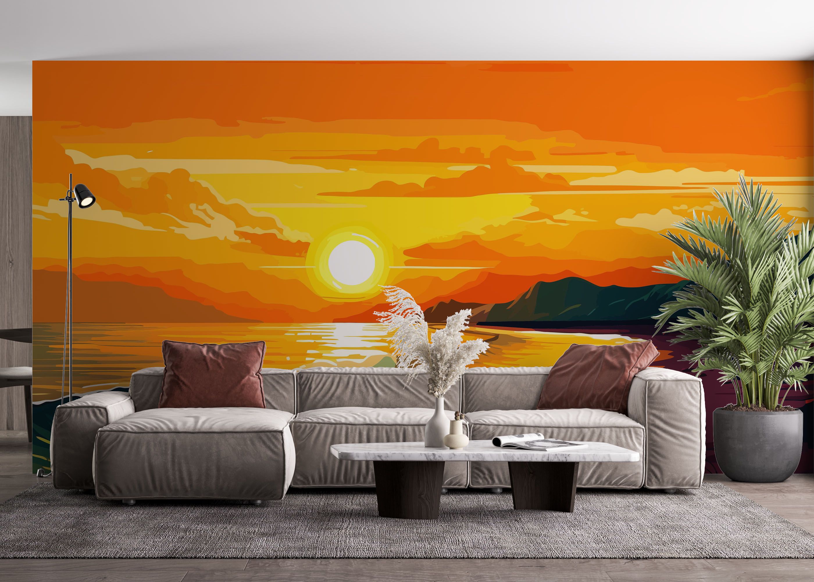 Sunset Art Beach mockup 4