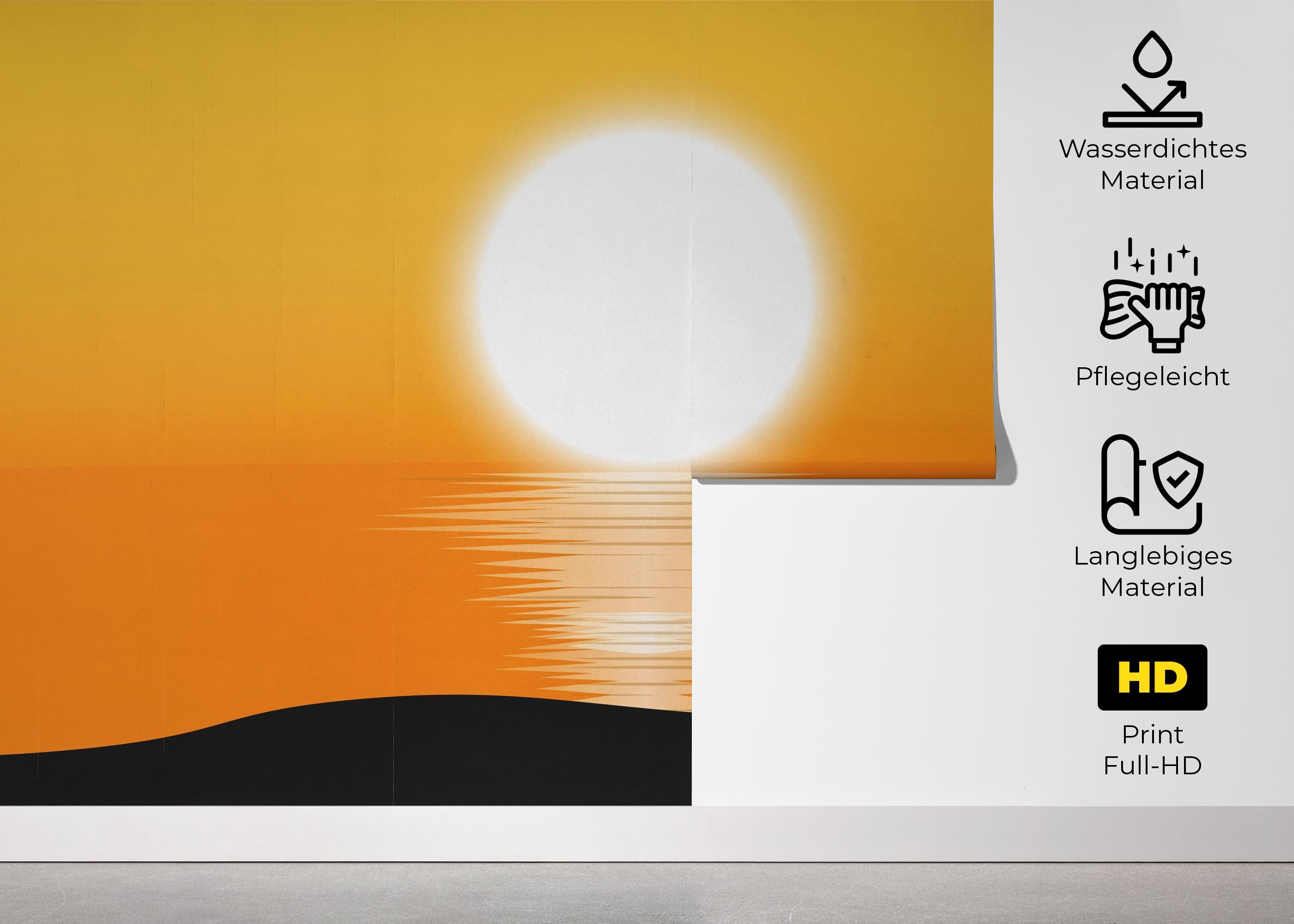 Fototapete Buddha Sunset Art mockup 5