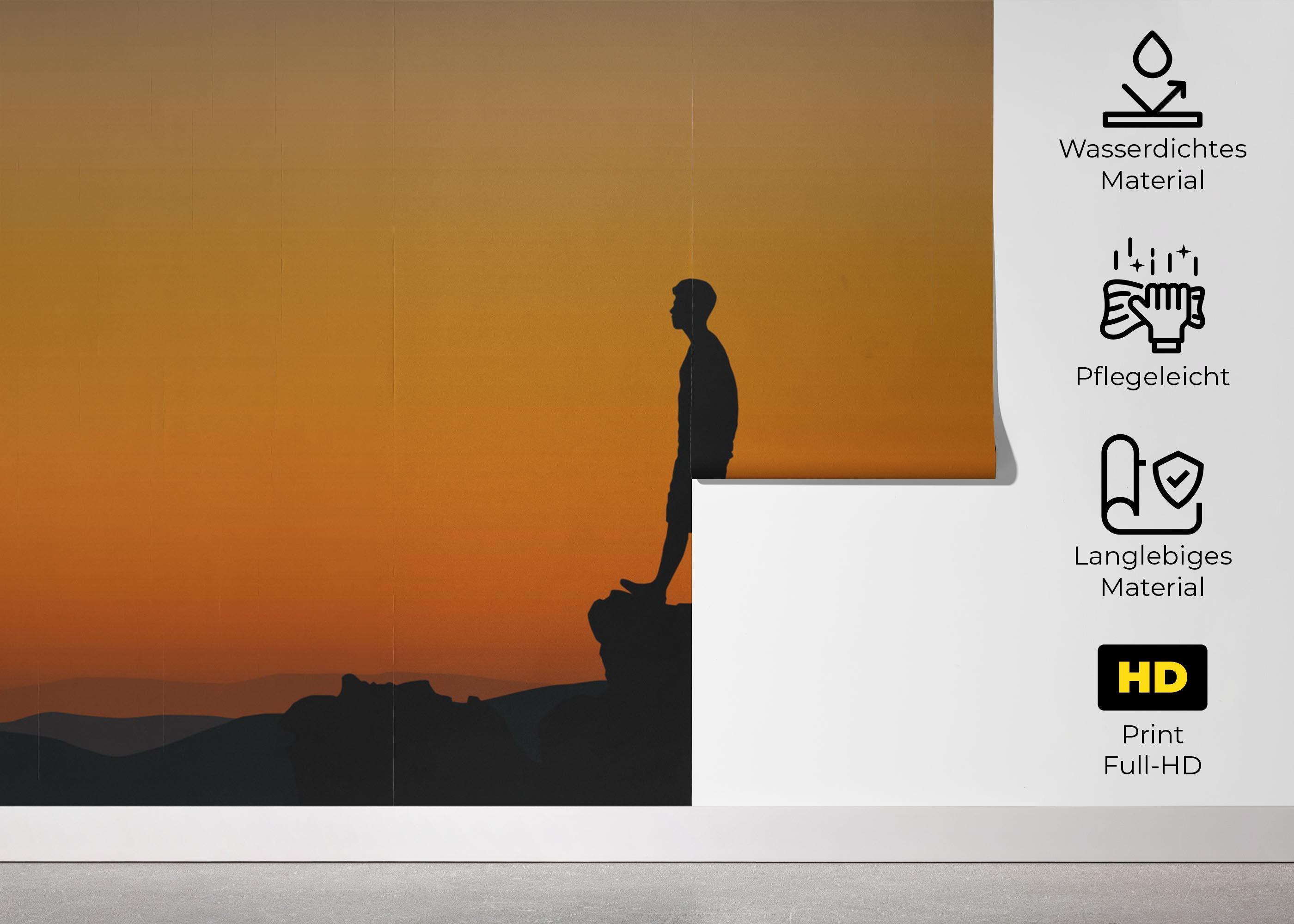 Fototapete Man Shilouette mockup 5