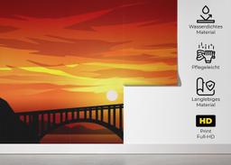 Red Sunset Bridge mockup 5