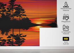 Sunset Reflection Art mockup 5