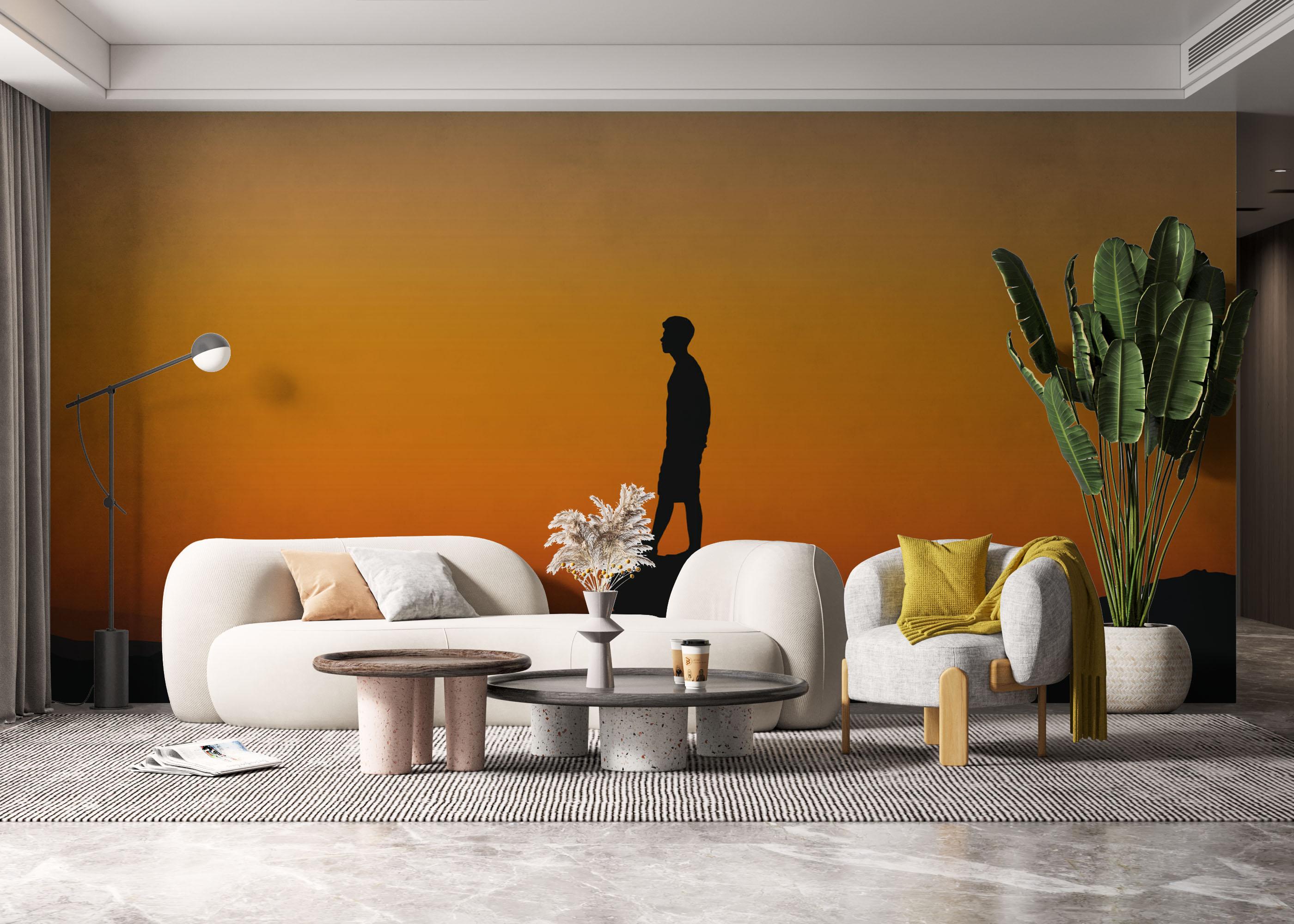 Fototapete Man Shilouette mockup 6