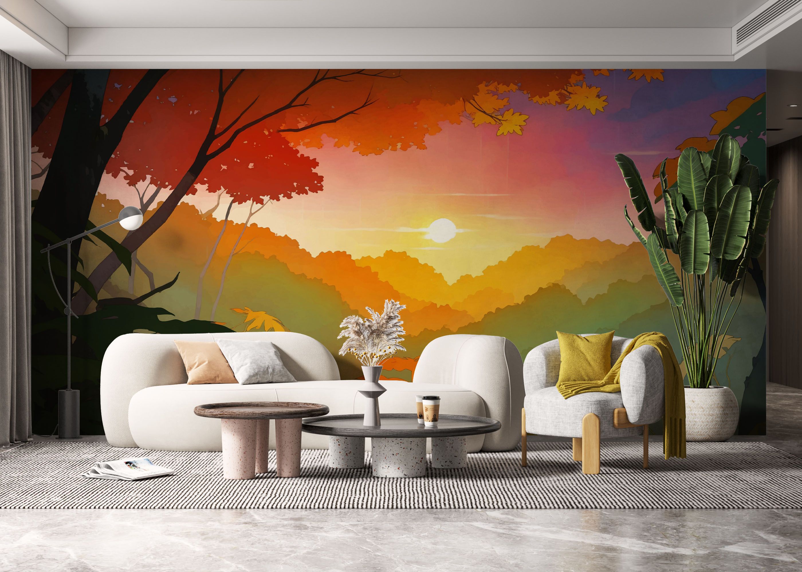 Sunset Autumn View mockup 6