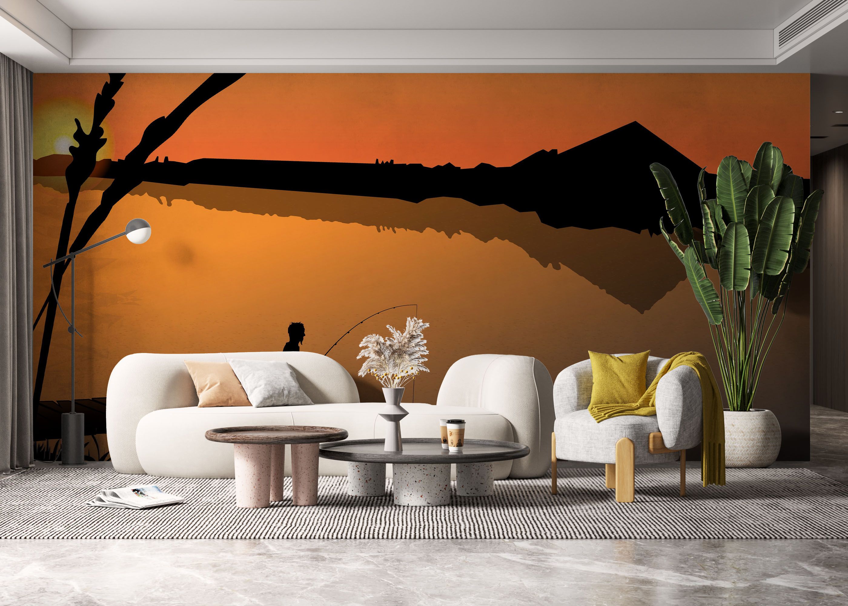 Sunset Fisherman mockup 6