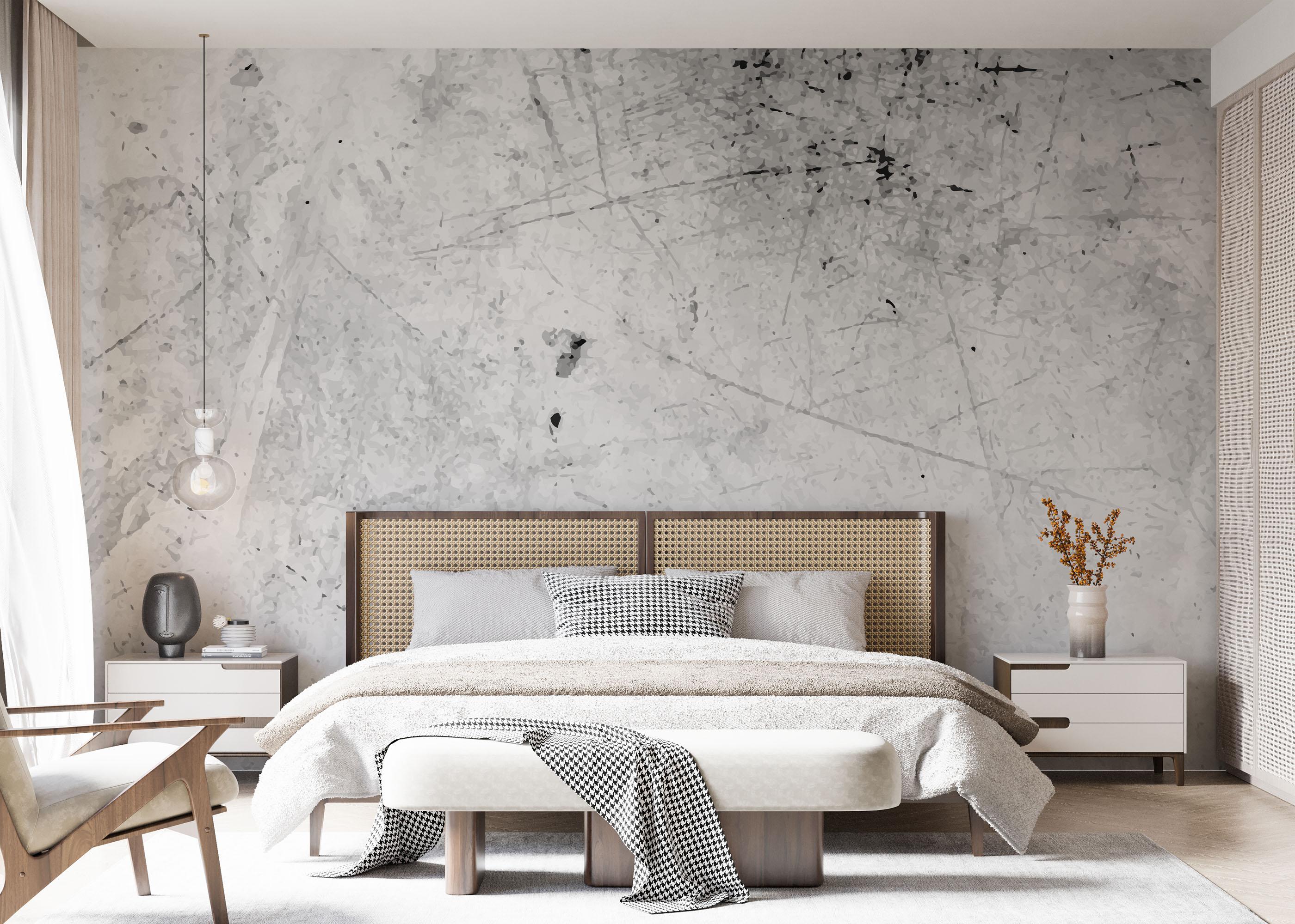 Fototapete Black Paint Concrete mockup 7