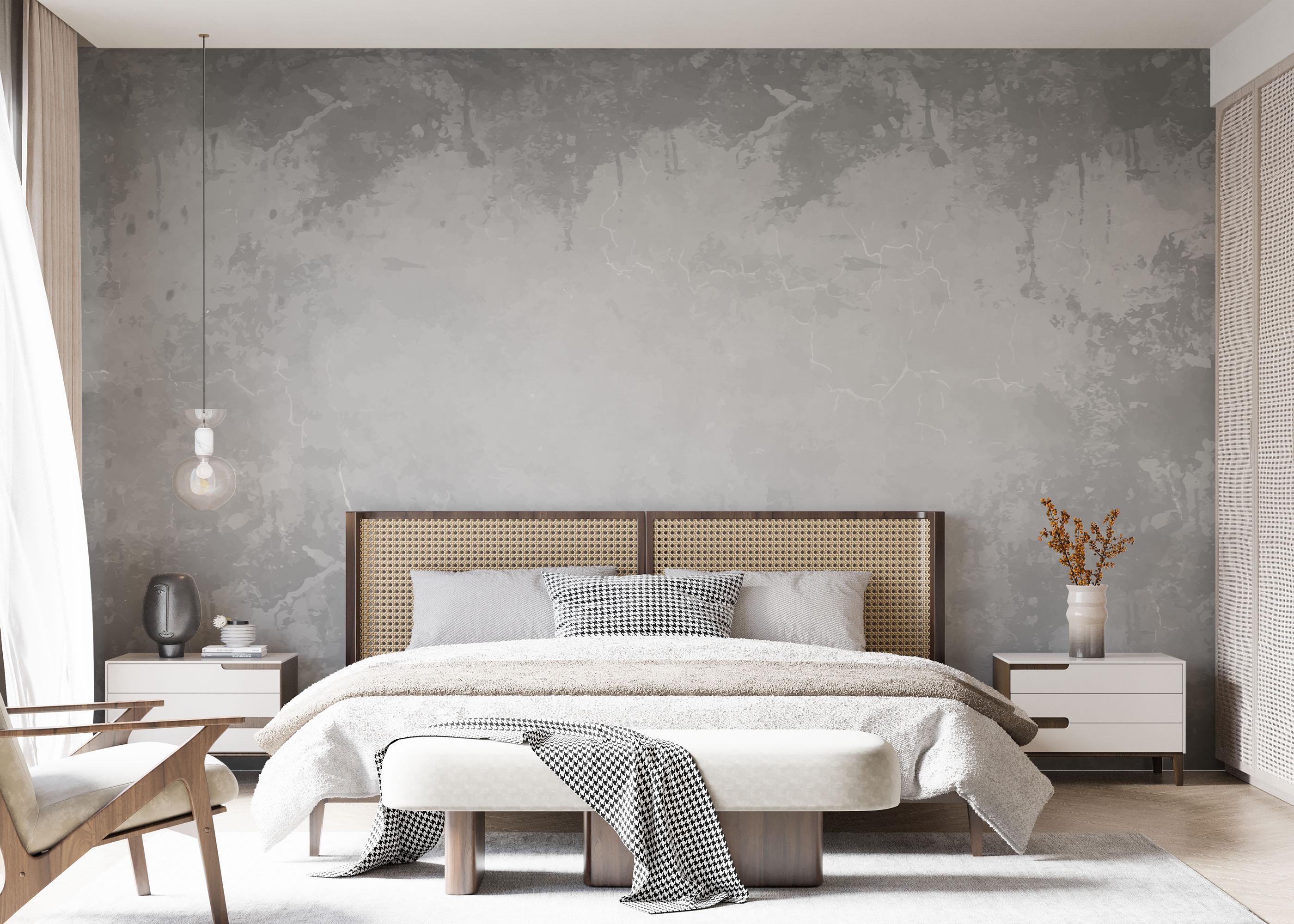 Fototapete Concrete Light Wall mockup 7