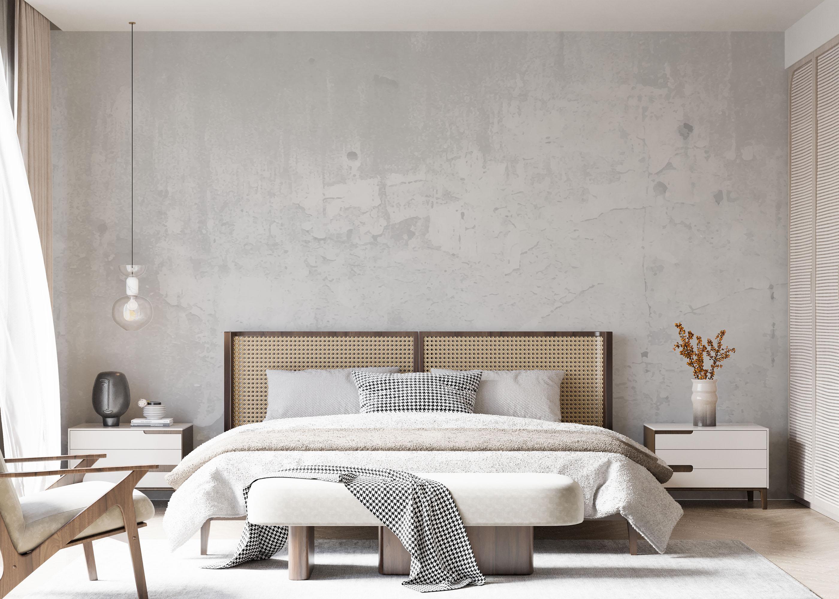 Fototapete Concrete Wall Grey mockup 7