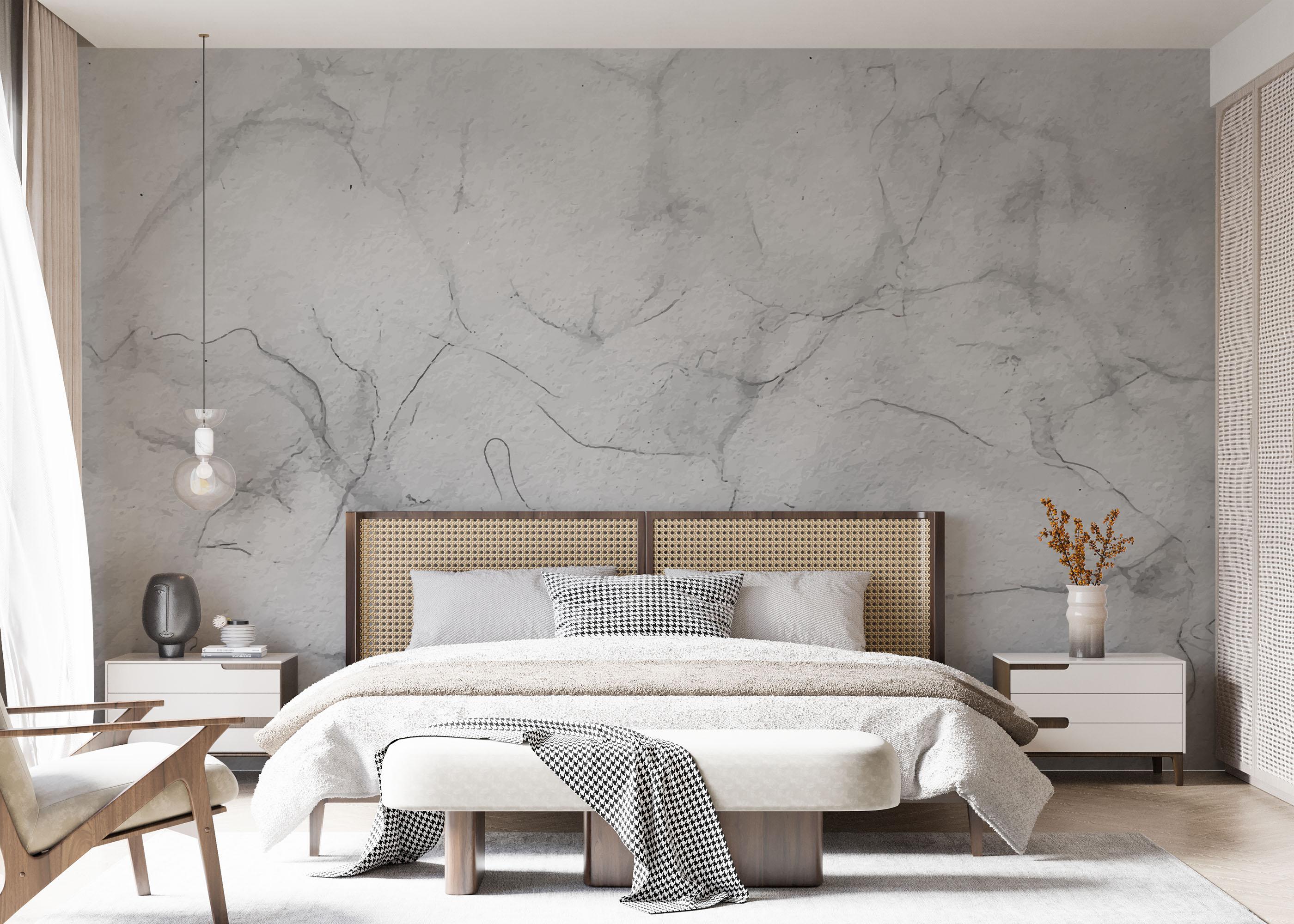 Fototapete Grey Ink Concrete mockup 7