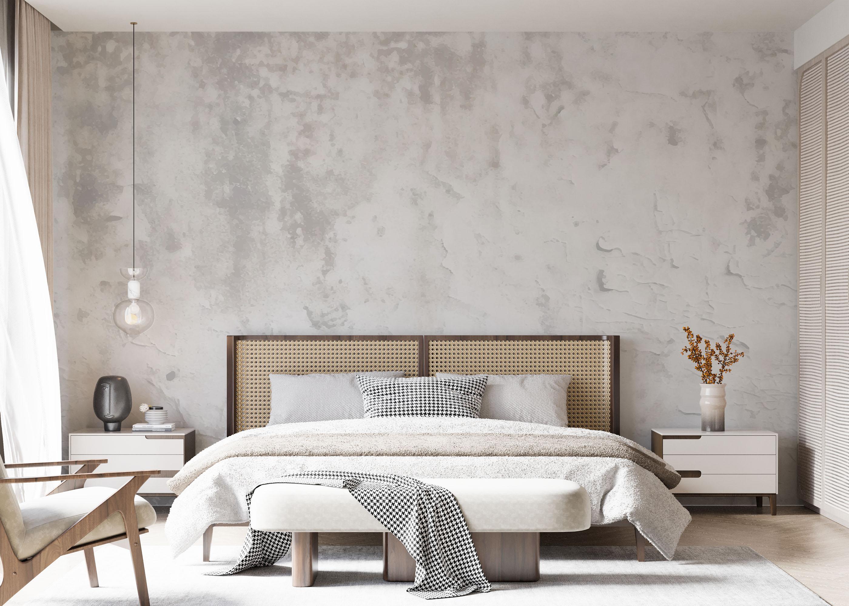 Fototapete Light Blue Concrete mockup 7