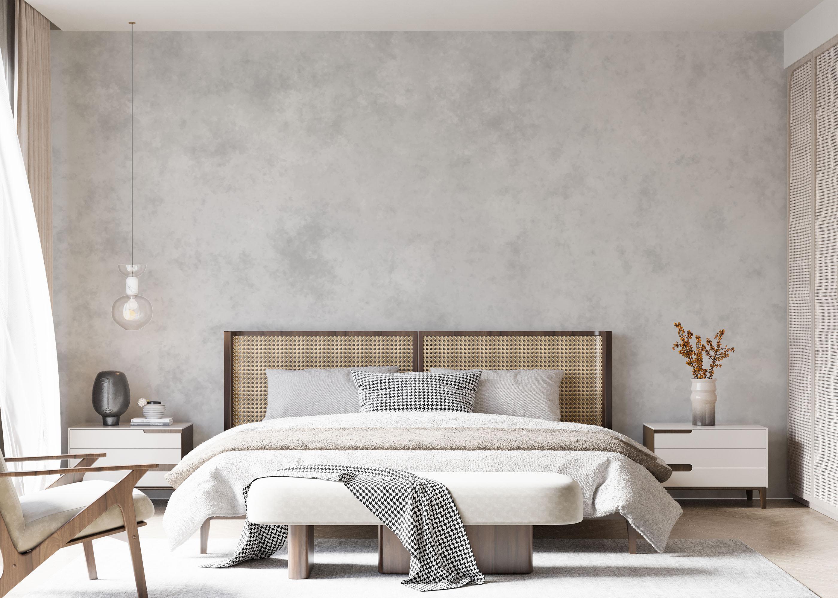 Fototapete Light Grey Paper Concrete mockup 7