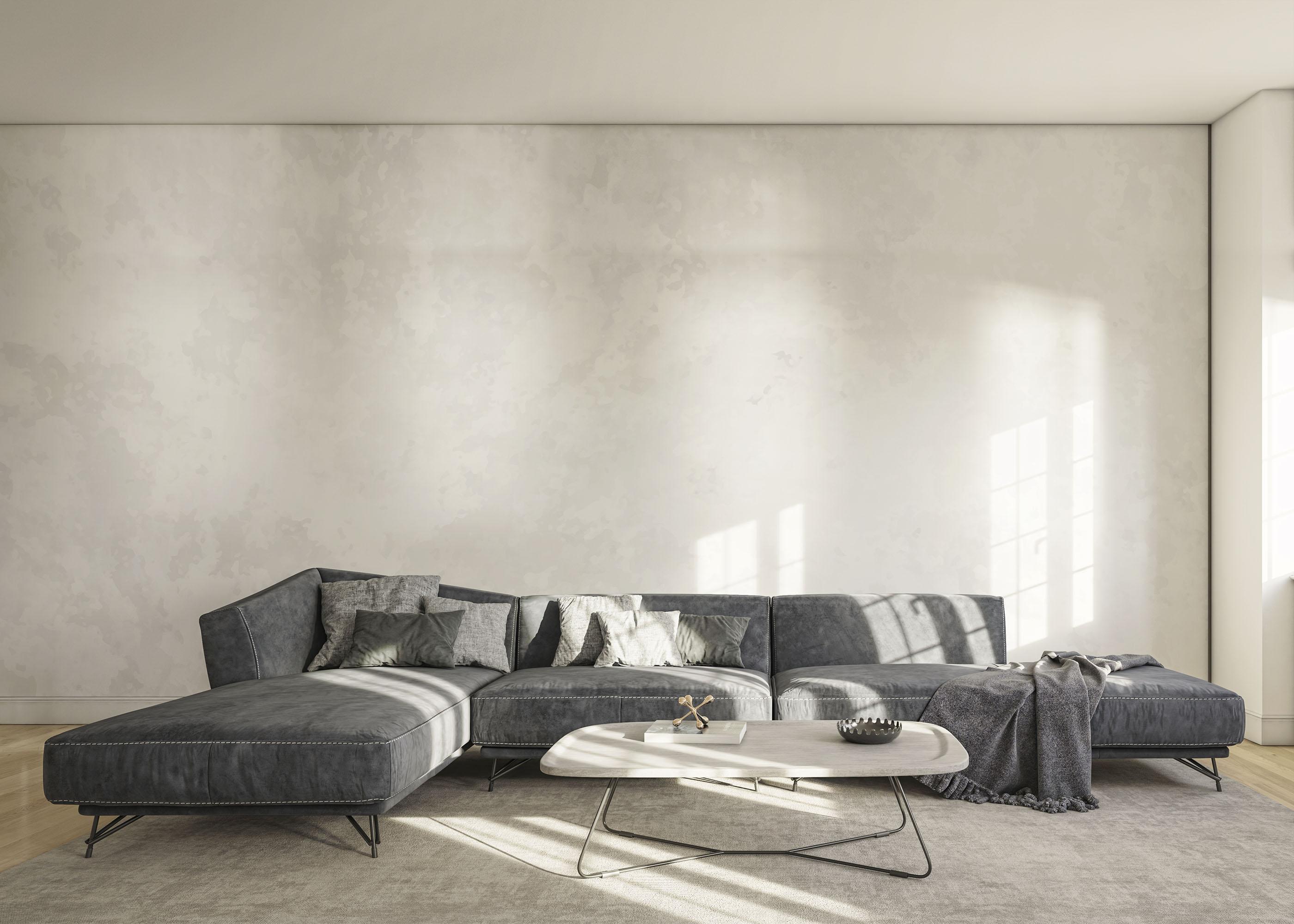 Fototapete Concrete Light Grey mockup 0