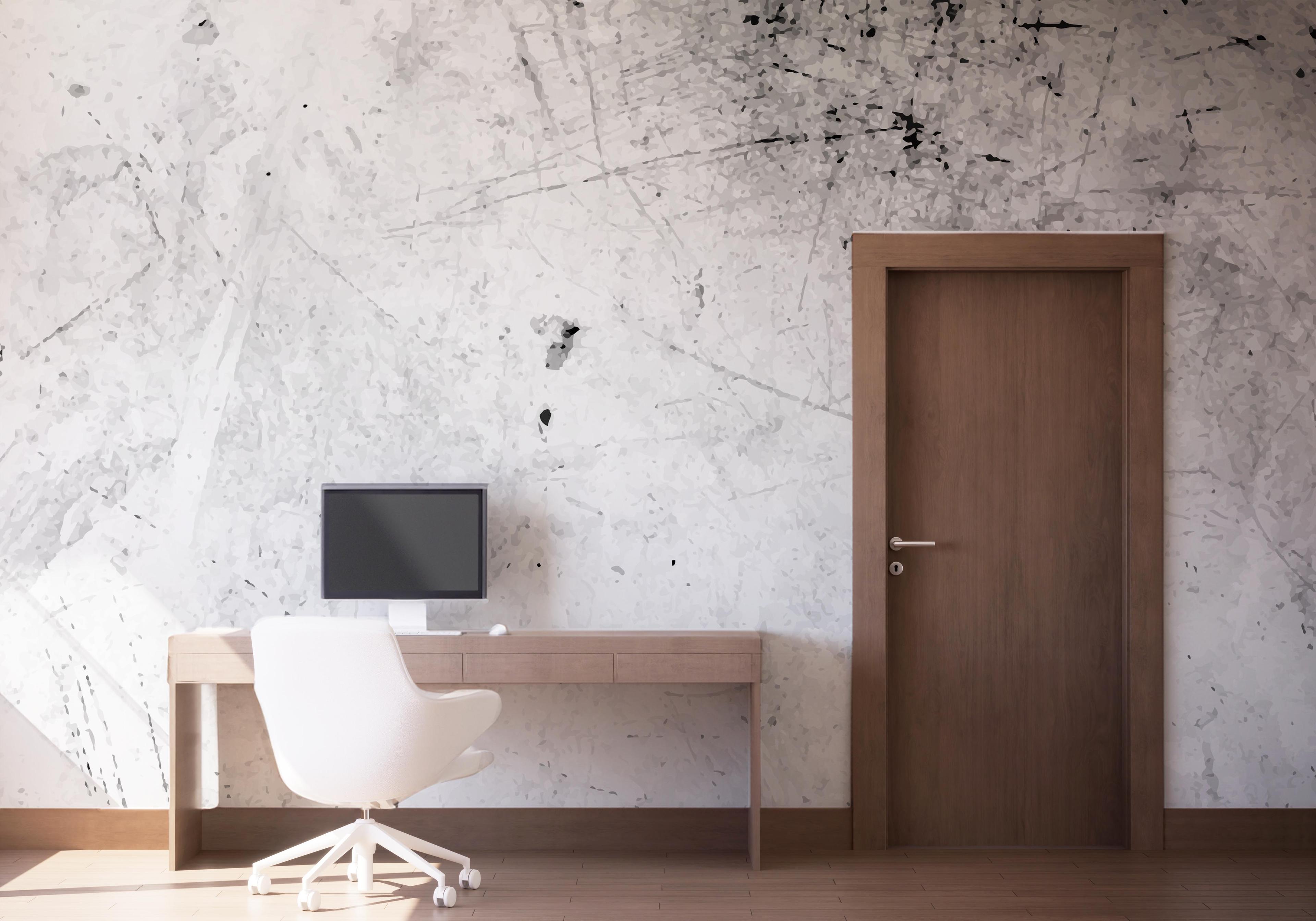 Fototapete Black Paint Concrete mockup 1