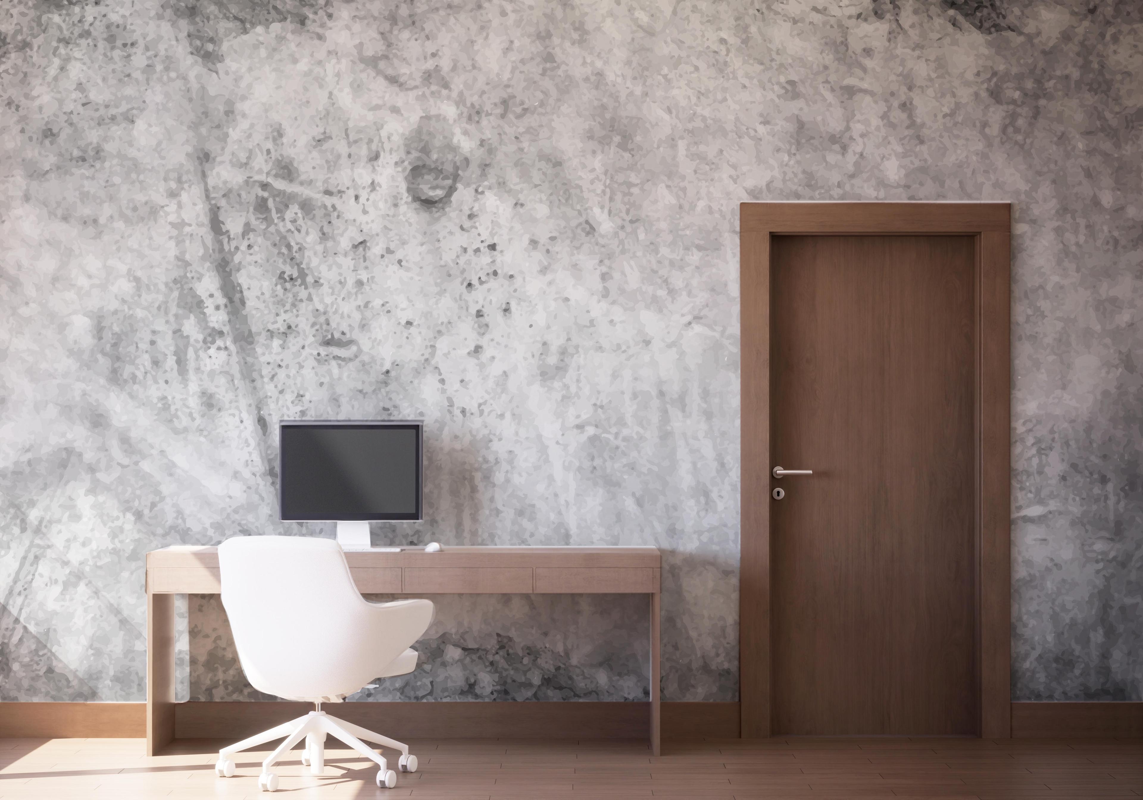 Fototapete Concrete Dark Shadow mockup 1