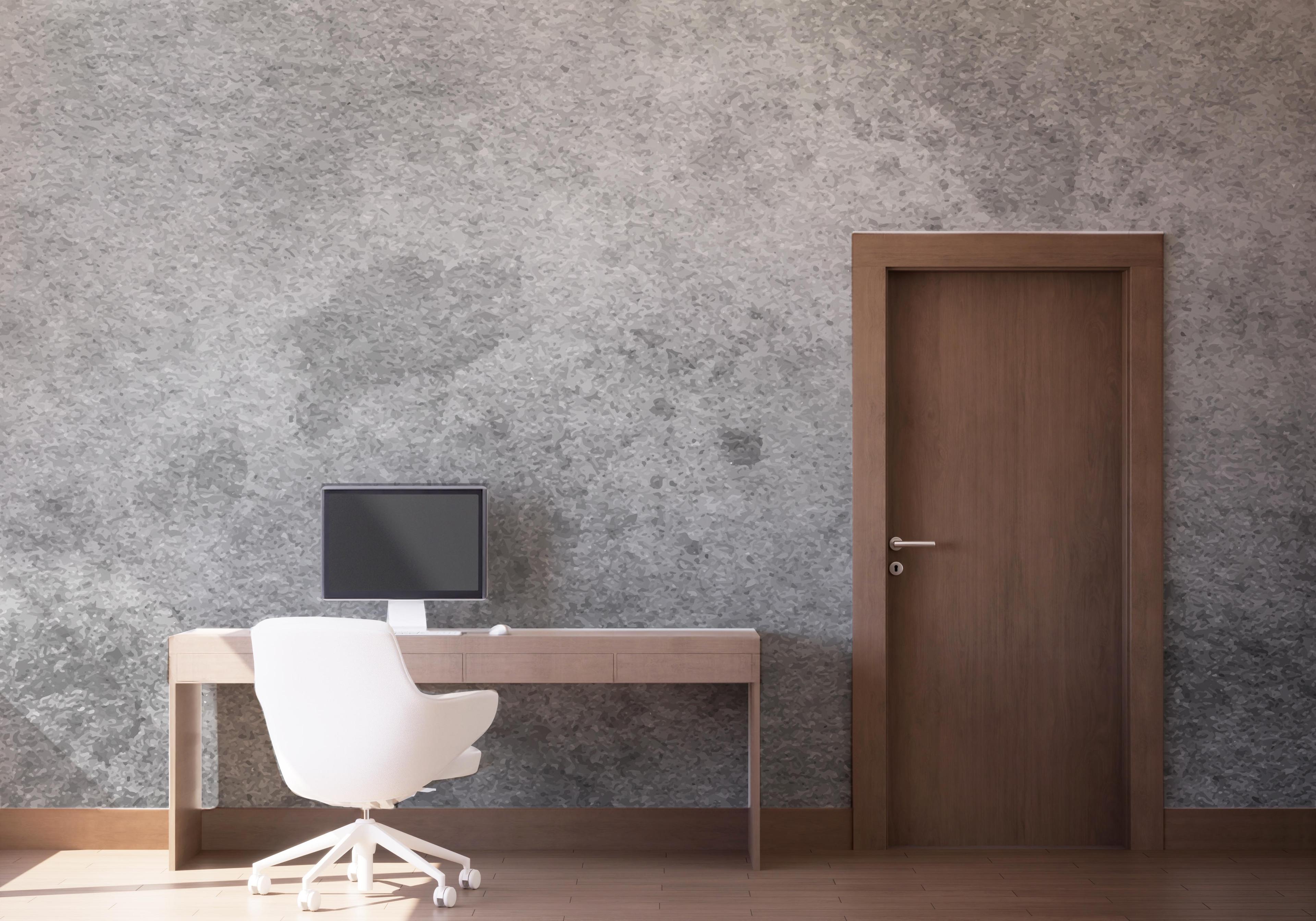 Fototapete Dark Grey Concrete mockup 1