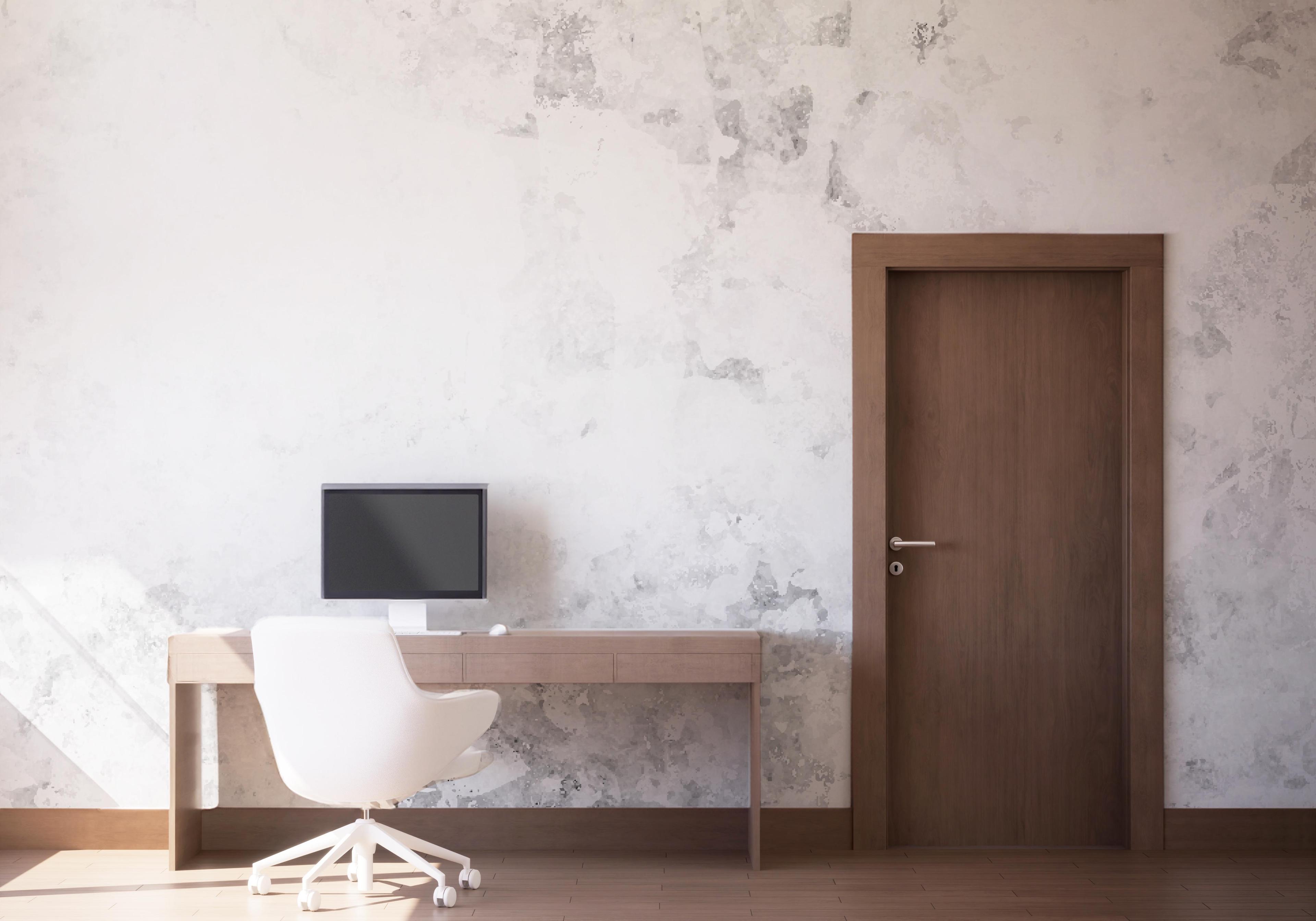 Fototapete Grey Wall Concrete mockup 1