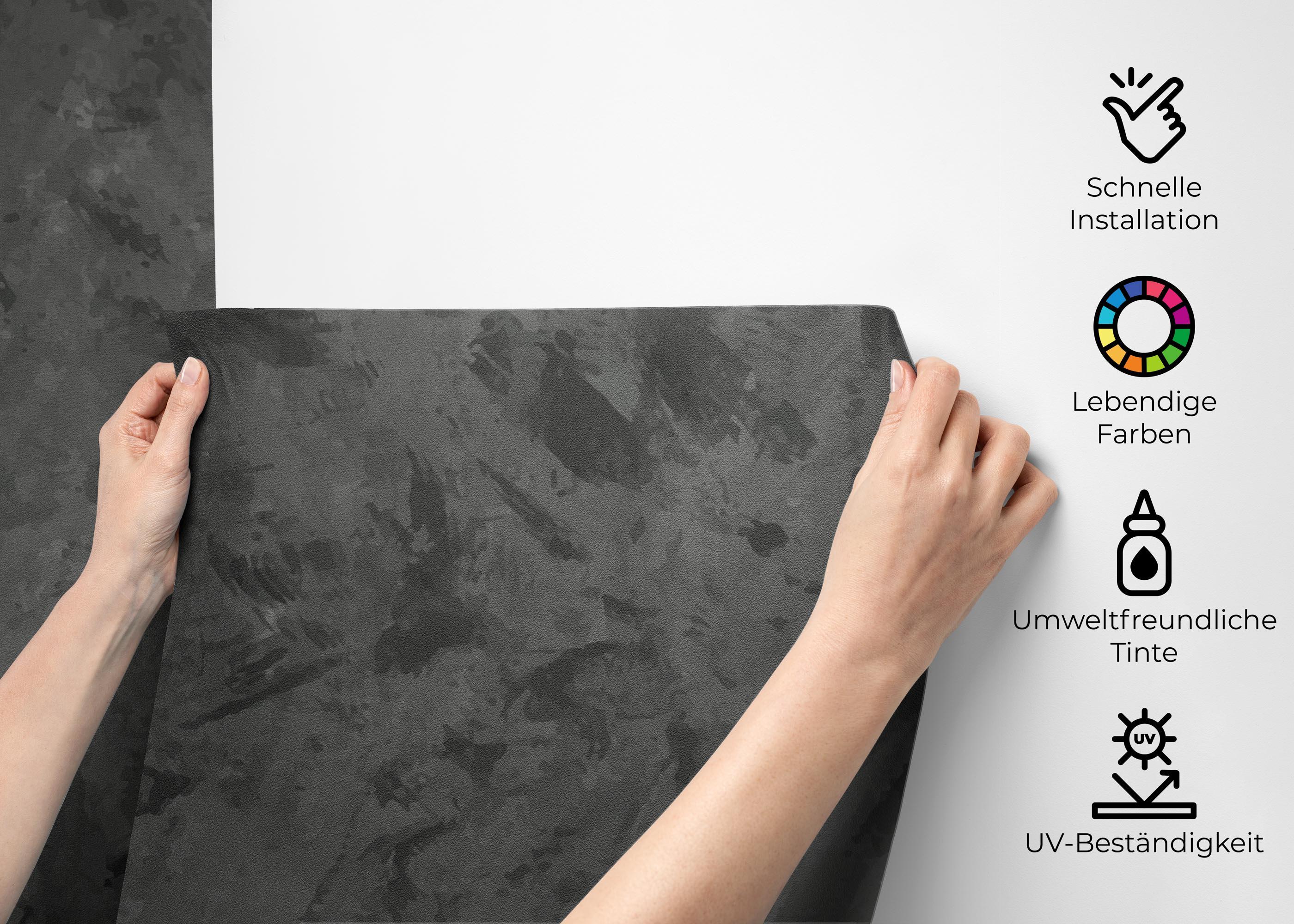 Fototapete Concrete Dark Grey mockup 2