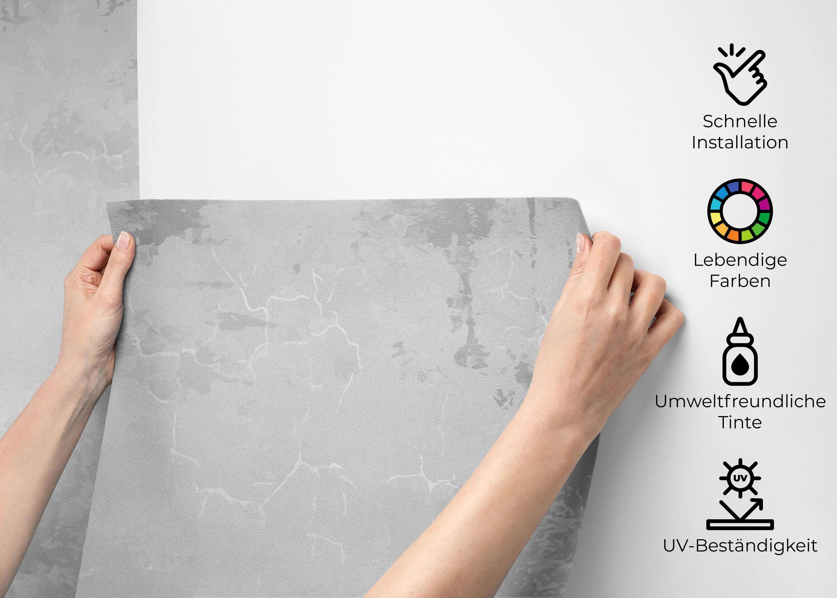 Fototapete Concrete Light Wall mockup 2