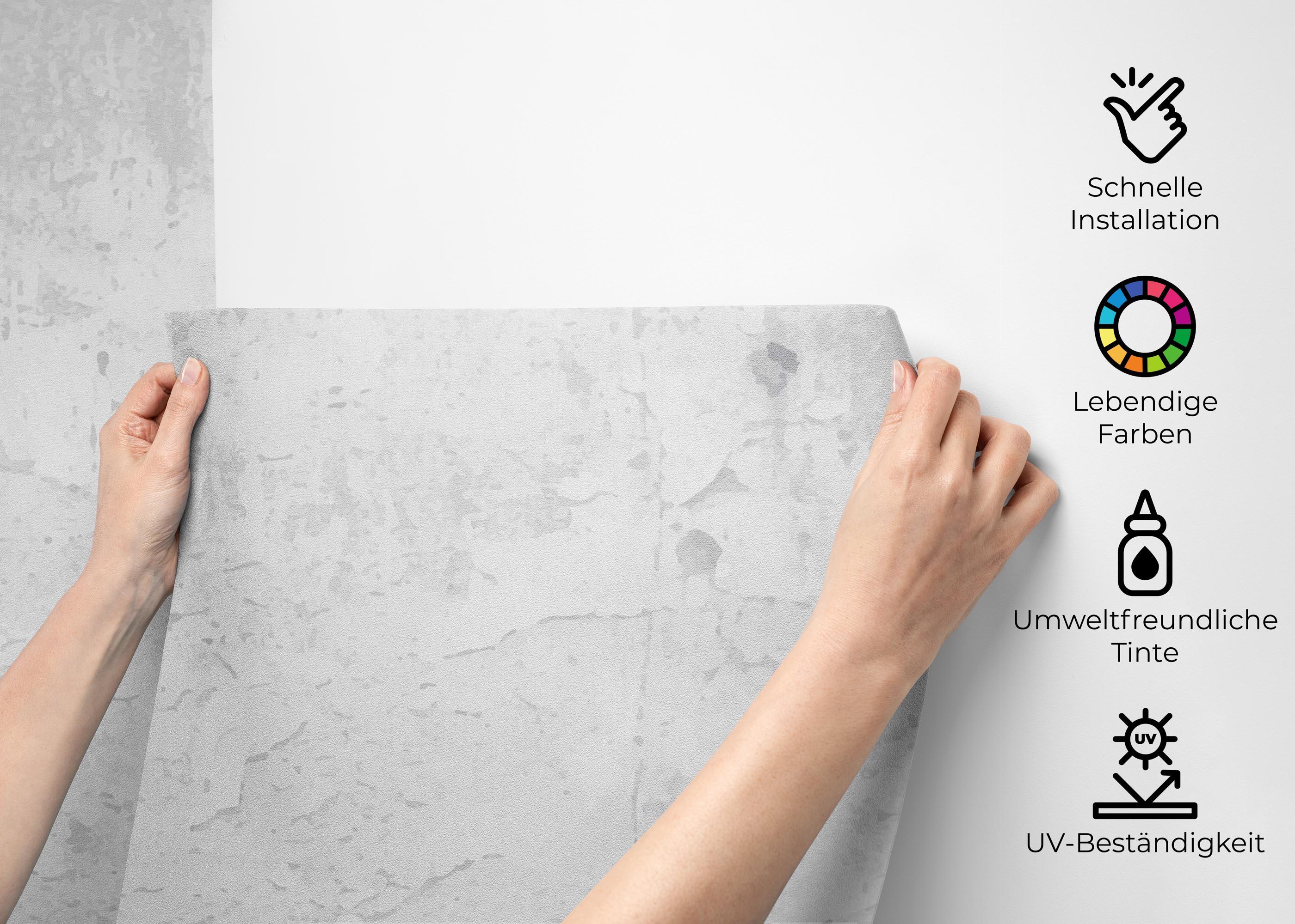 Fototapete Concrete Wall Grey mockup 2