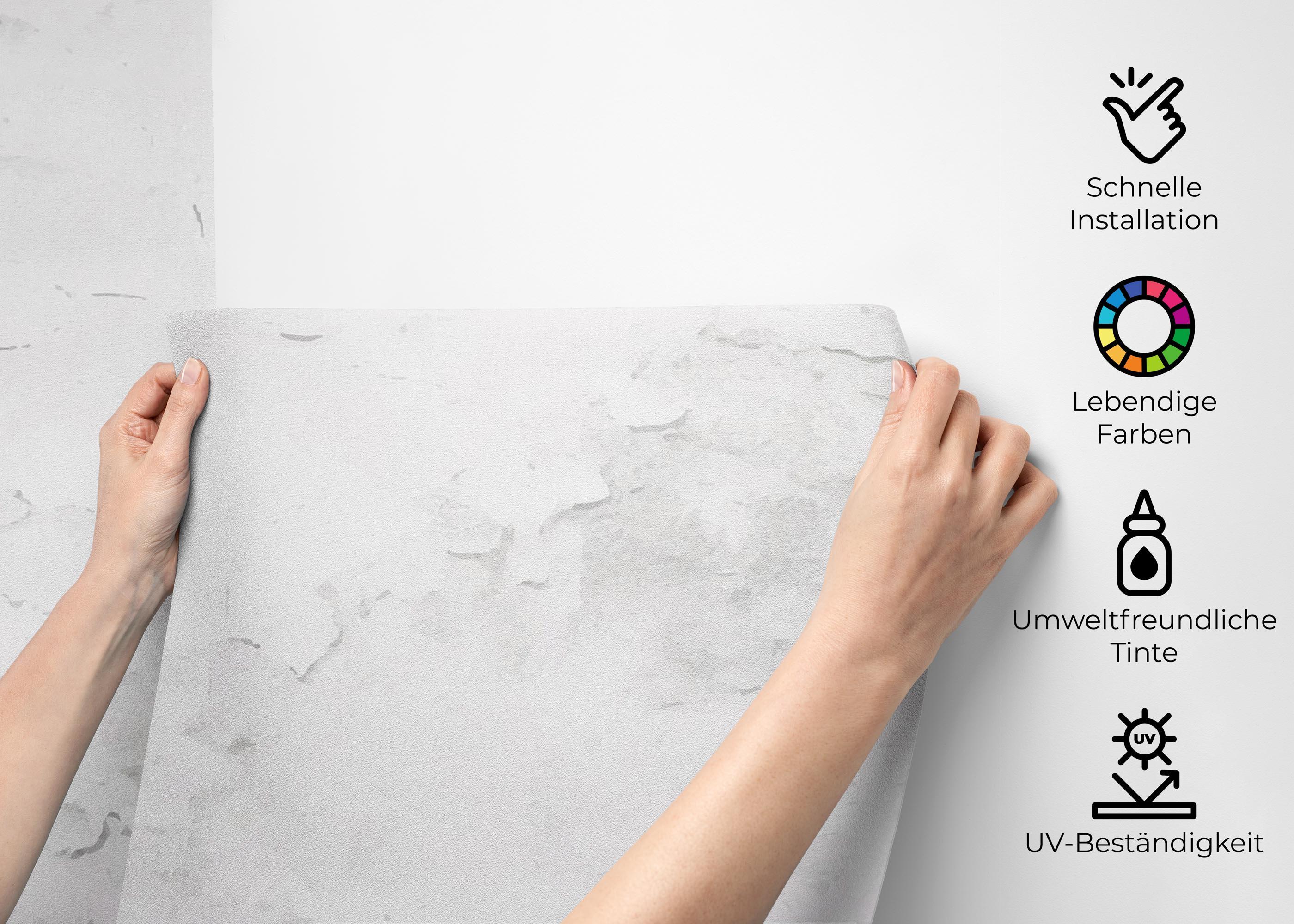 Fototapete Grey Concrete Crack mockup 2