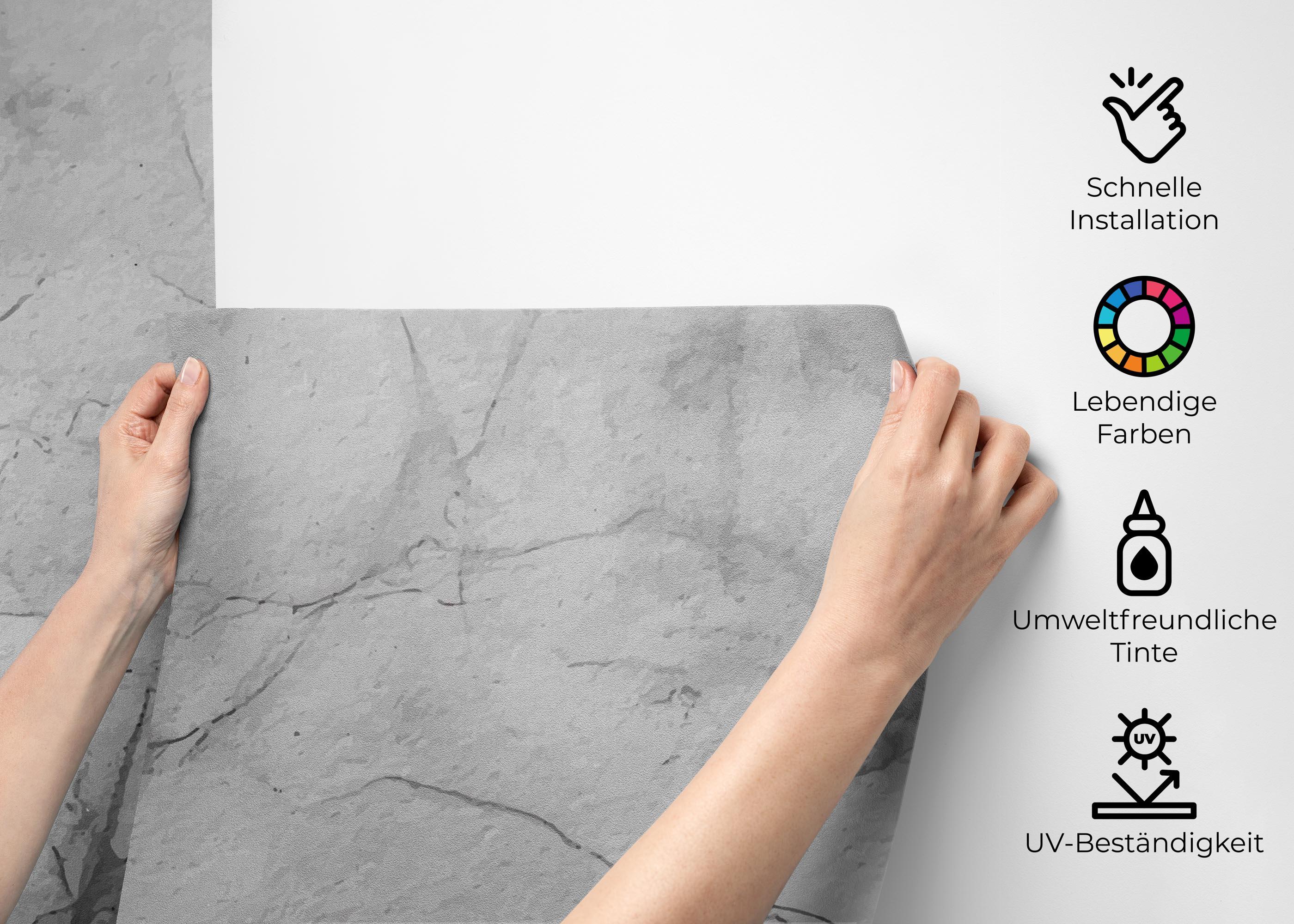 Fototapete Grey Ink Concrete mockup 2