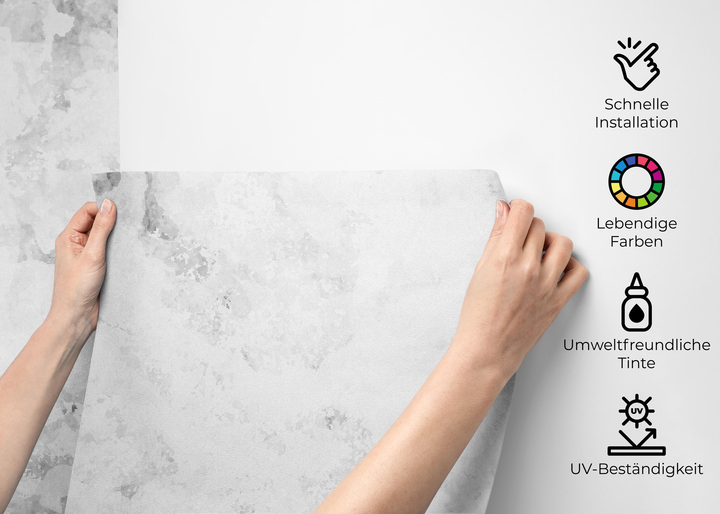 Fototapete Grey Wall Concrete mockup 2