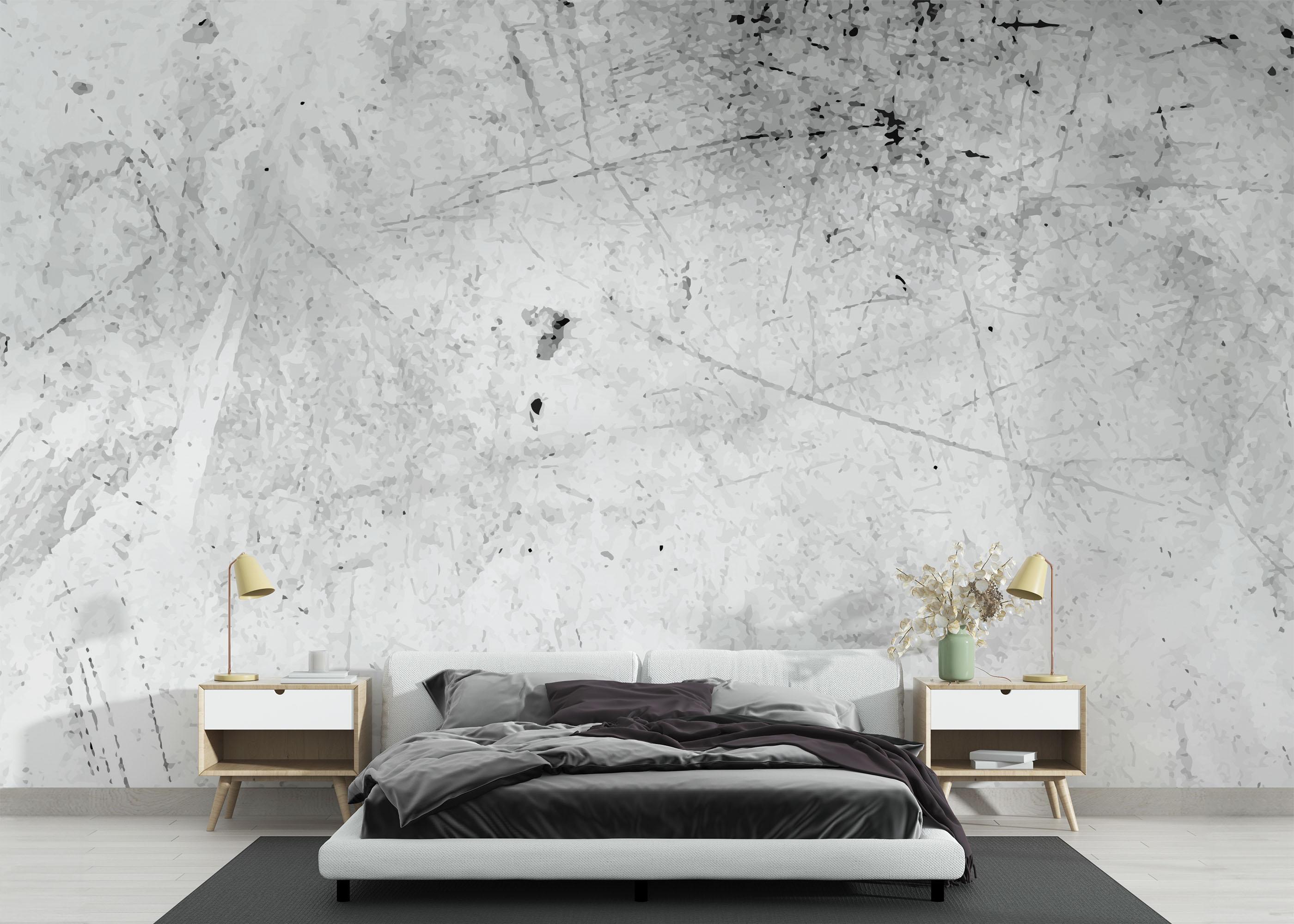 Fototapete Black Paint Concrete mockup 3