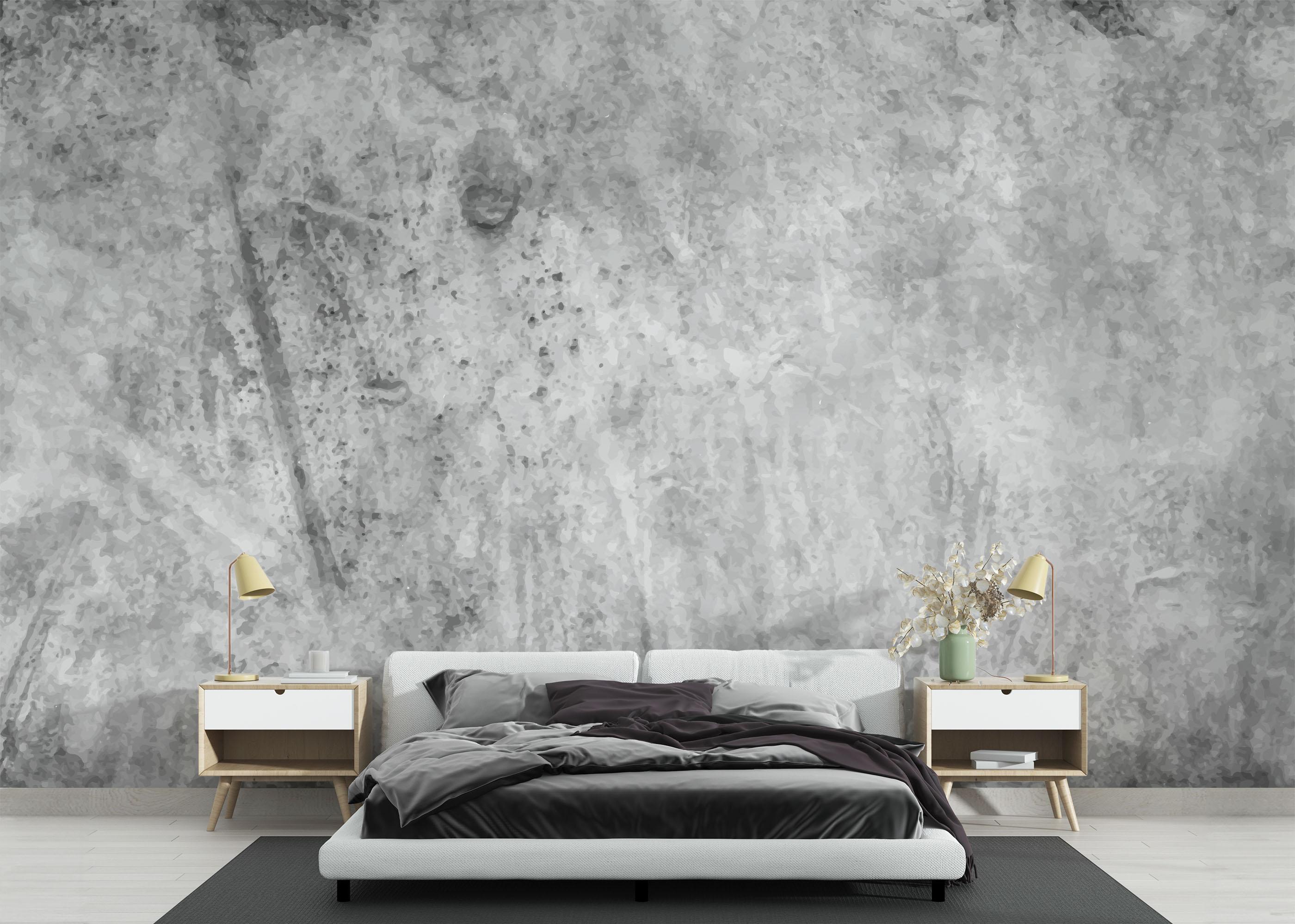 Fototapete Concrete Dark Shadow mockup 3