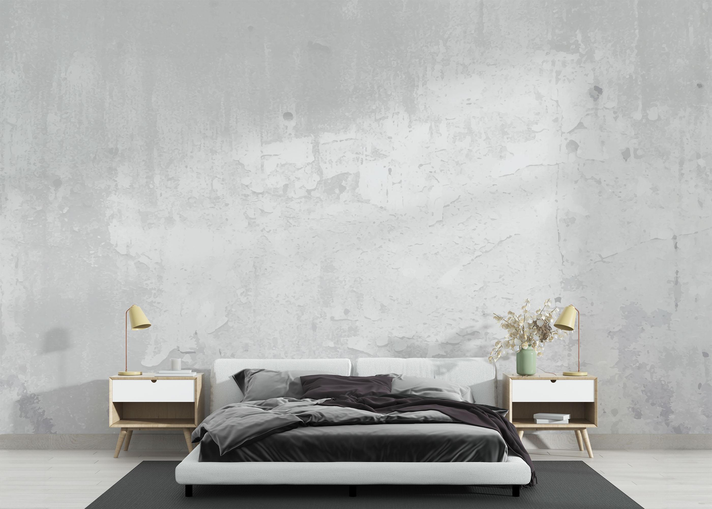 Fototapete Concrete Wall Grey mockup 3