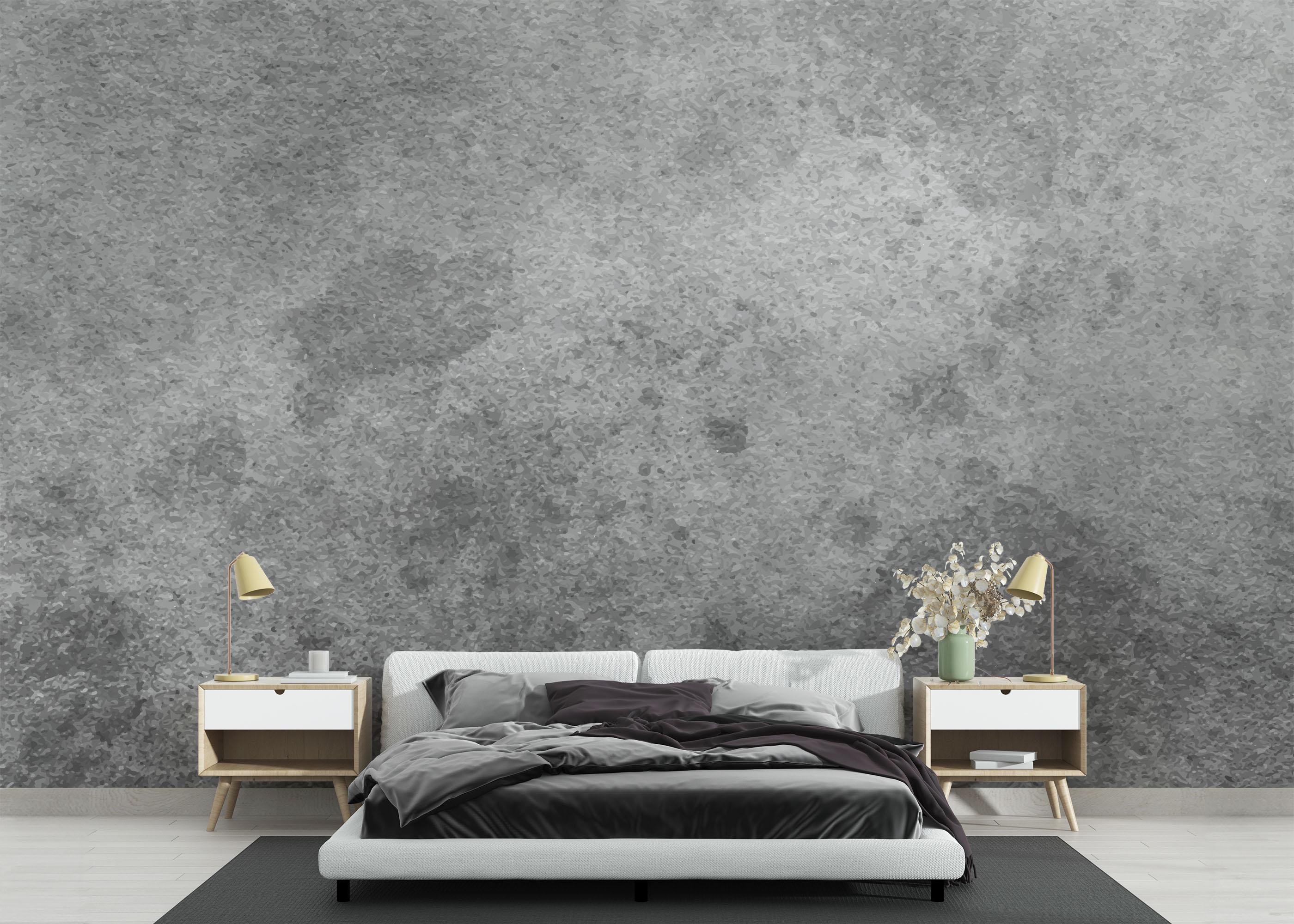 Fototapete Dark Grey Concrete mockup 3
