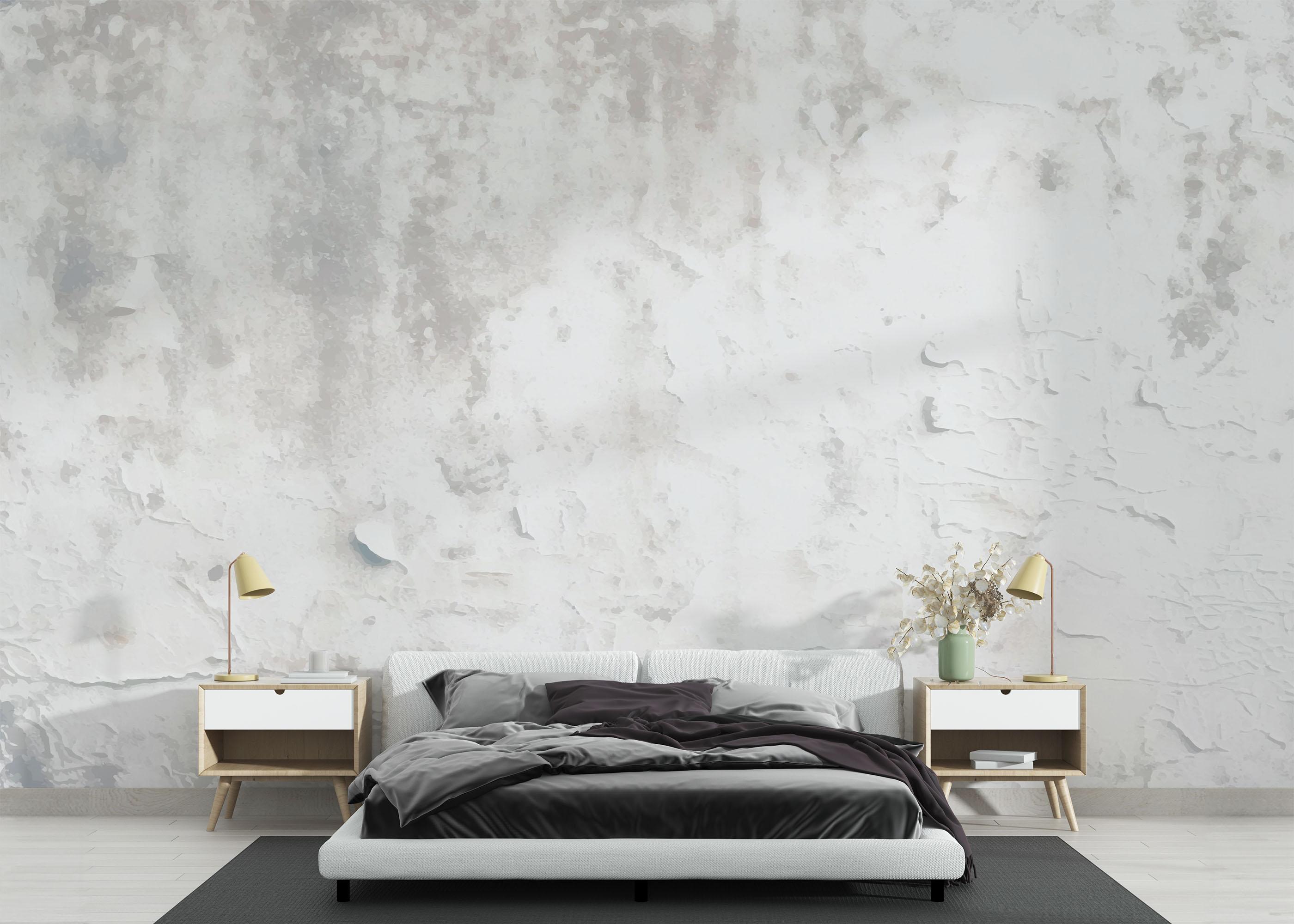 Fototapete Light Blue Concrete mockup 3