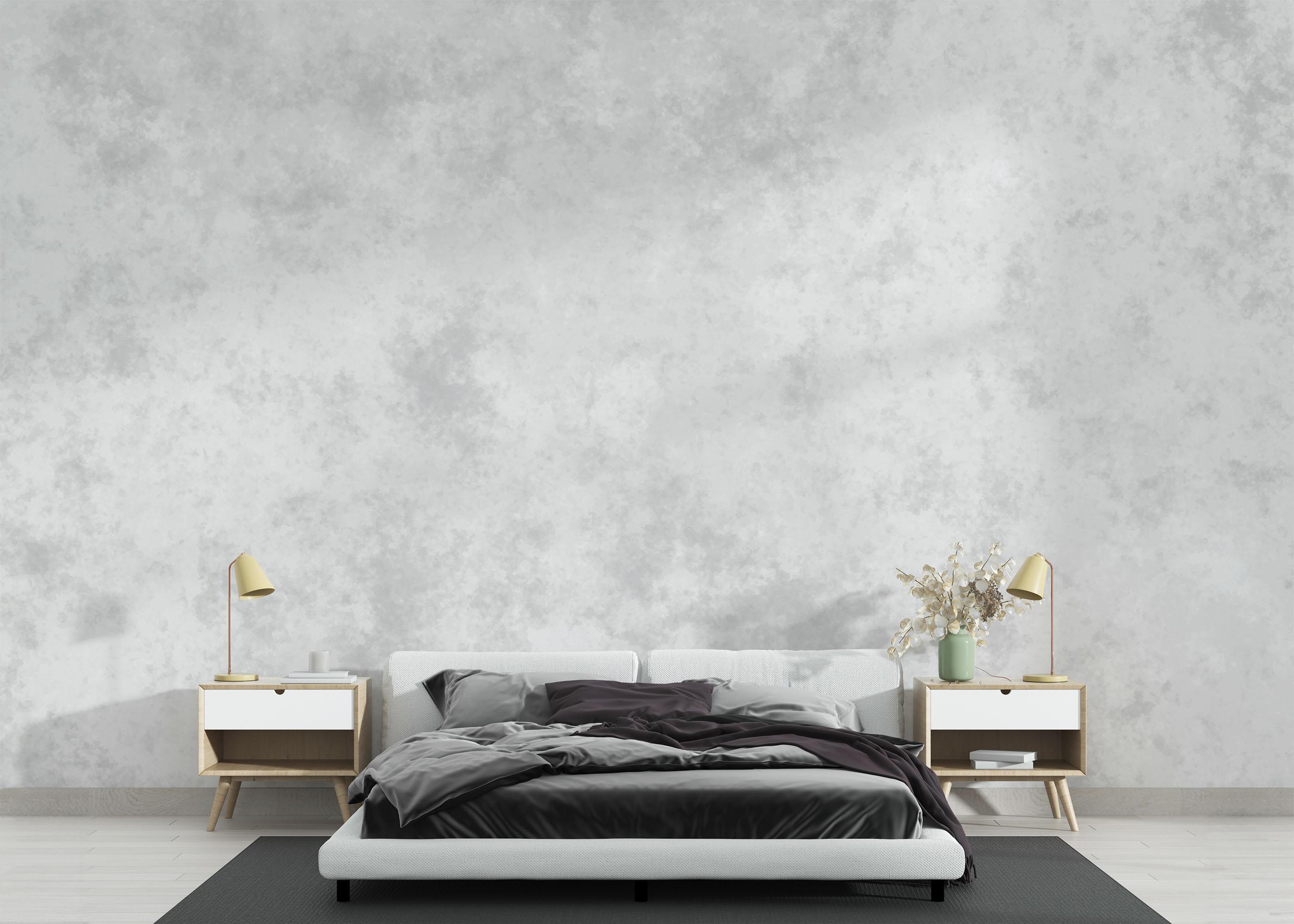Fototapete Light Grey Paper Concrete mockup 3