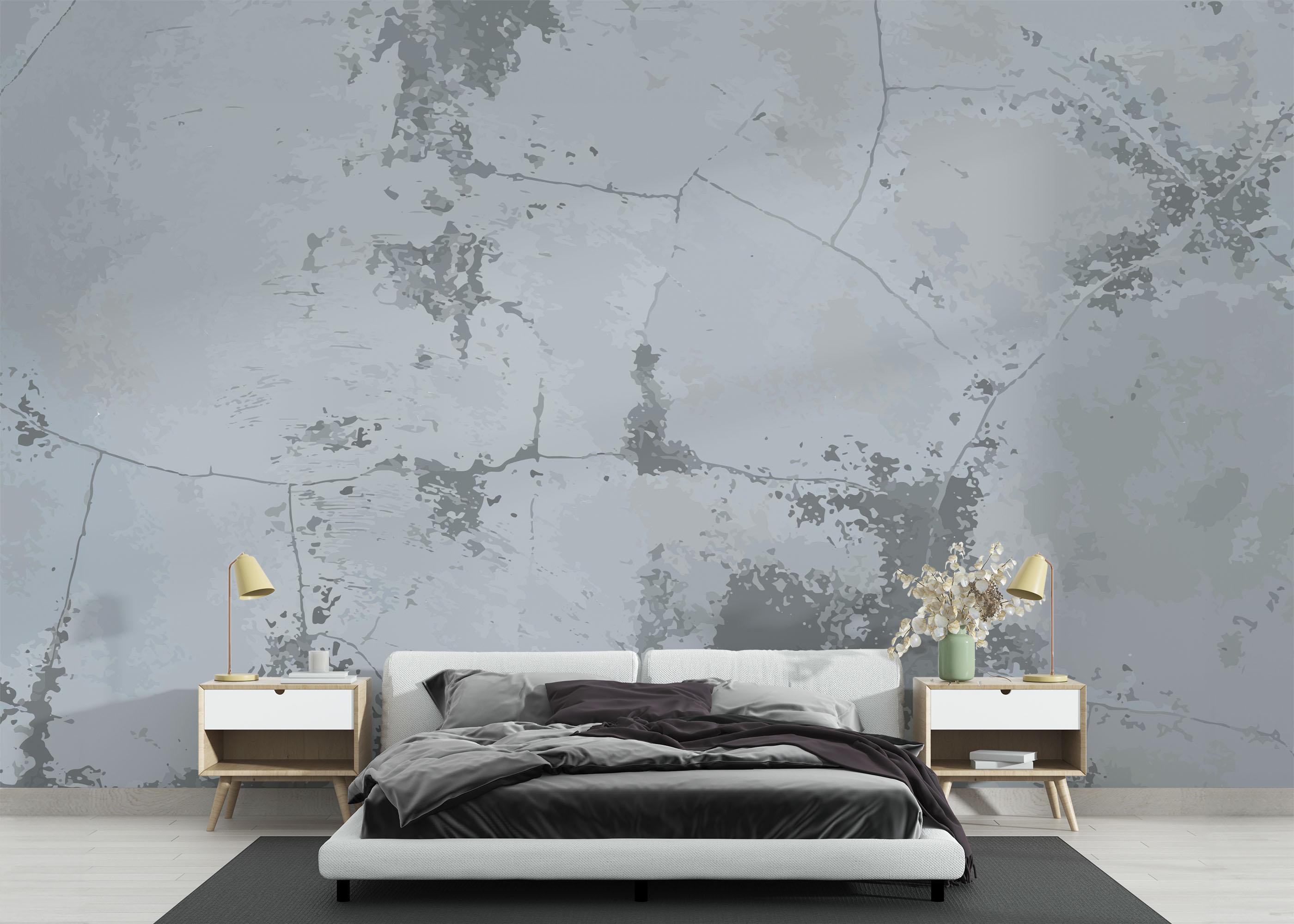 Fototapete Purple Light Concrete mockup 3