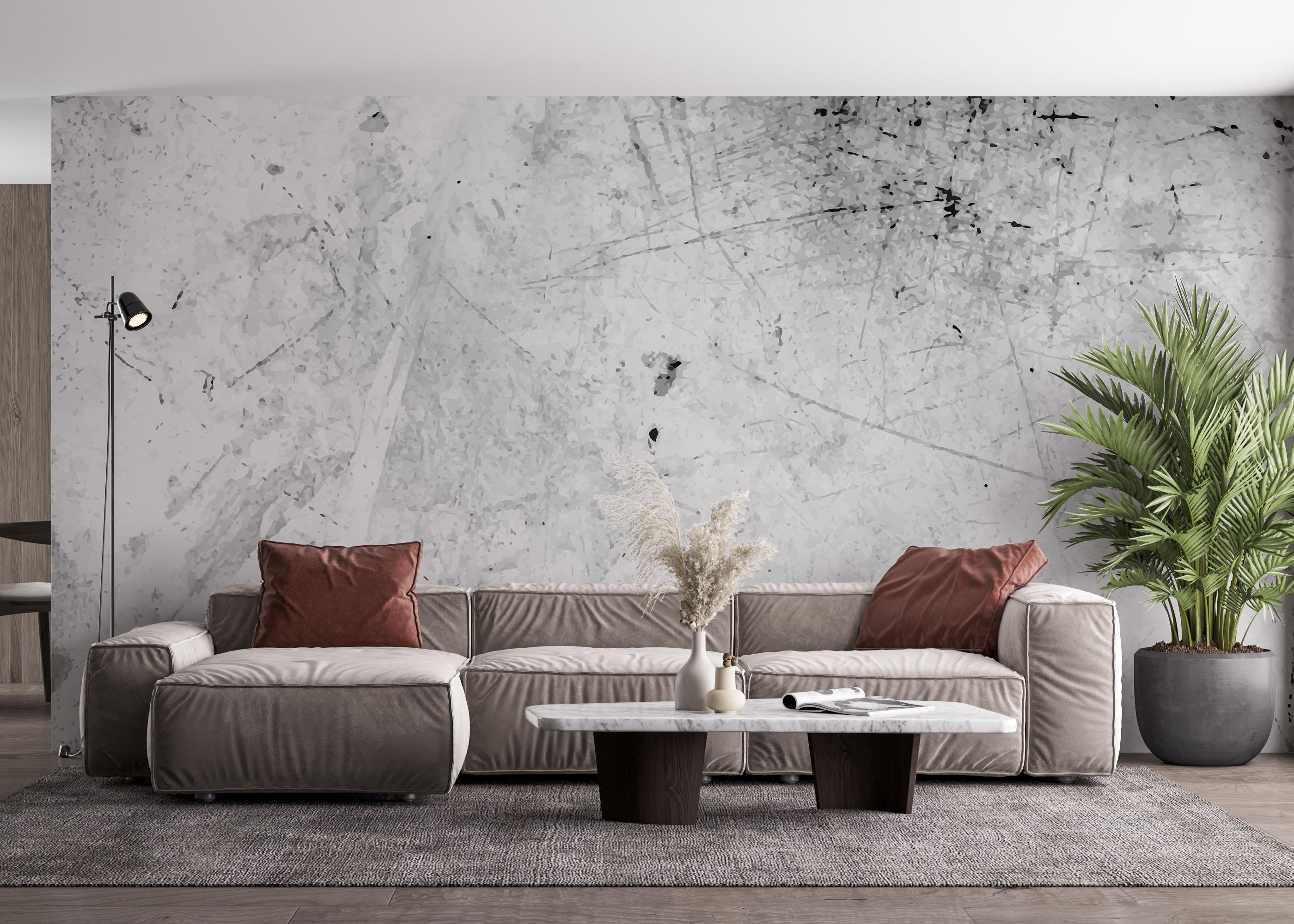 Fototapete Black Paint Concrete mockup 4