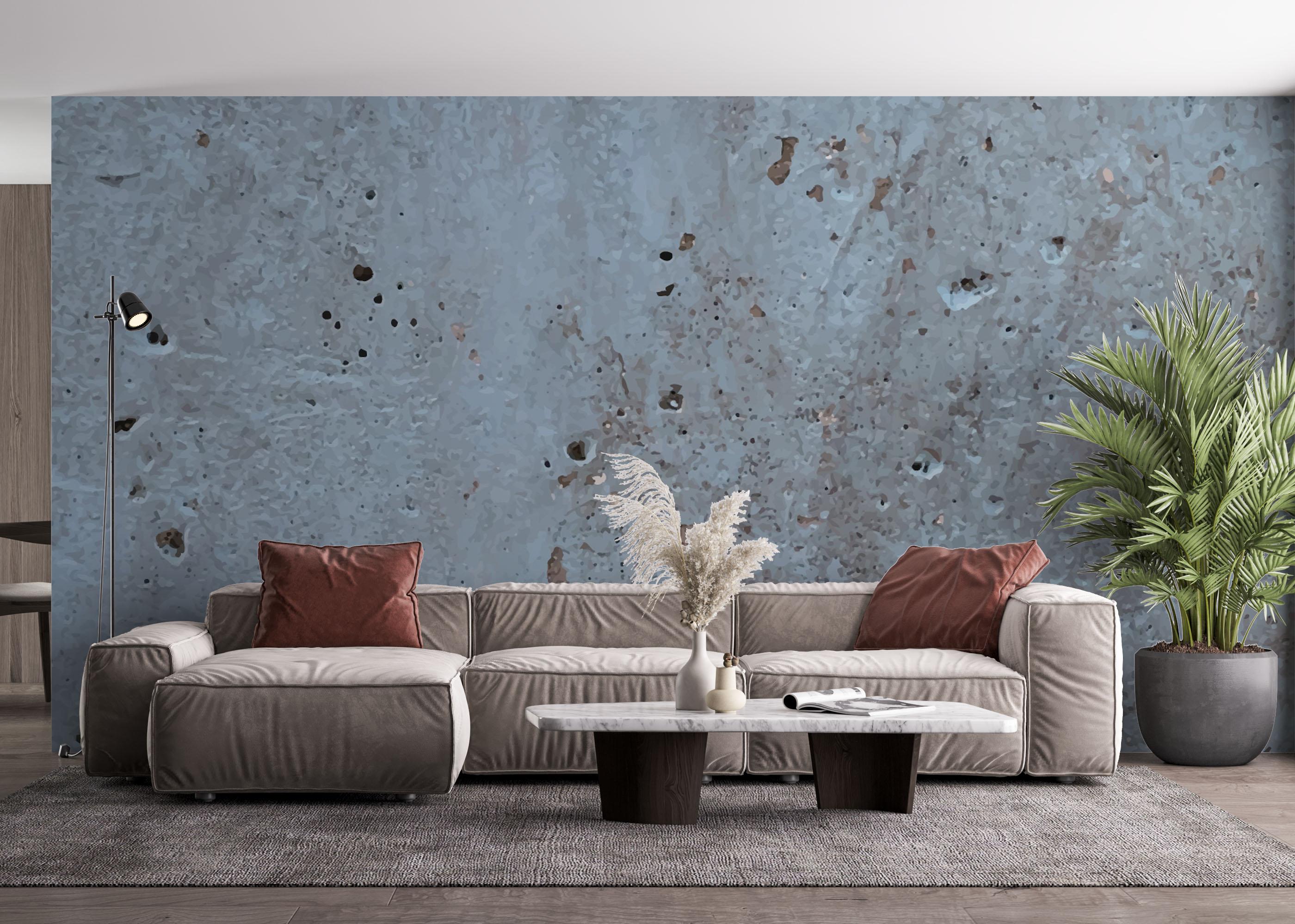 Fototapete Brown Crack Concrete mockup 4