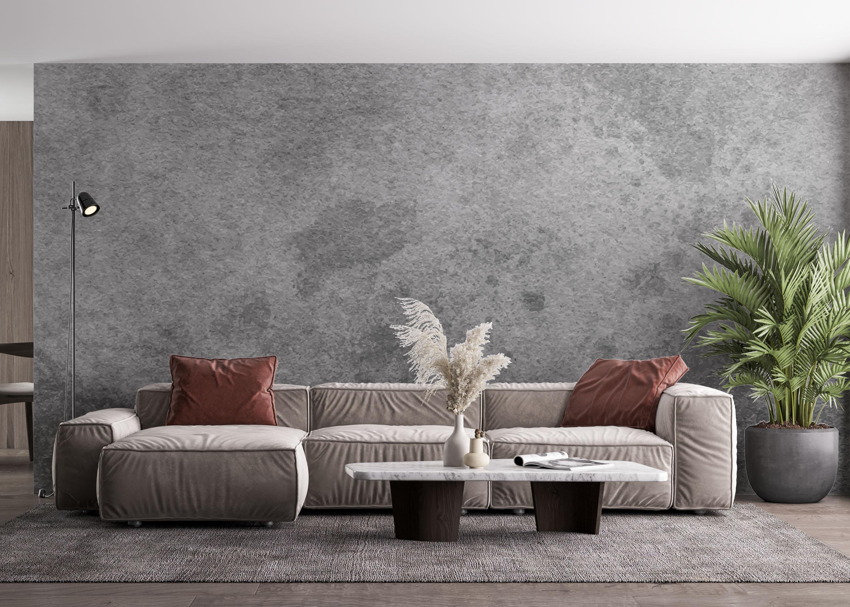 Fototapete Dark Grey Concrete mockup 4