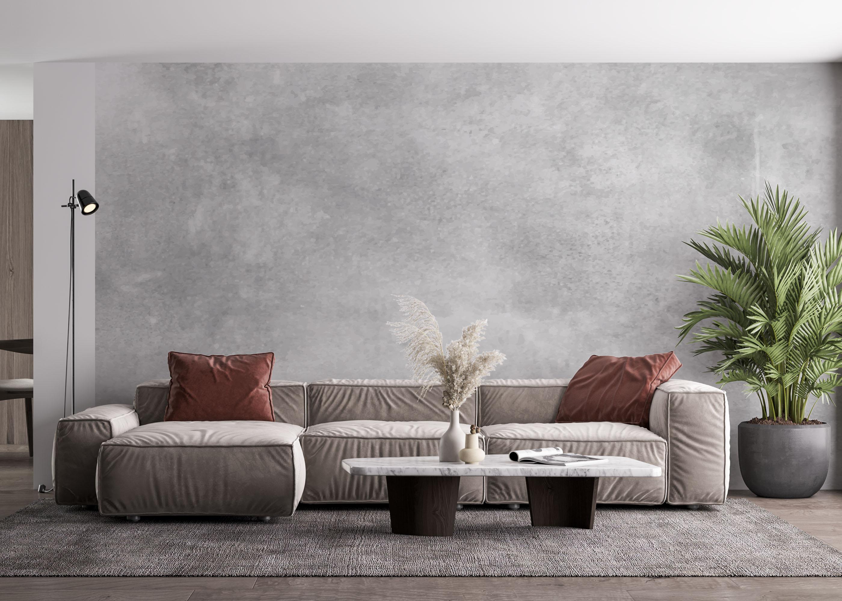 Fototapete Finished Concrete Wall mockup 4