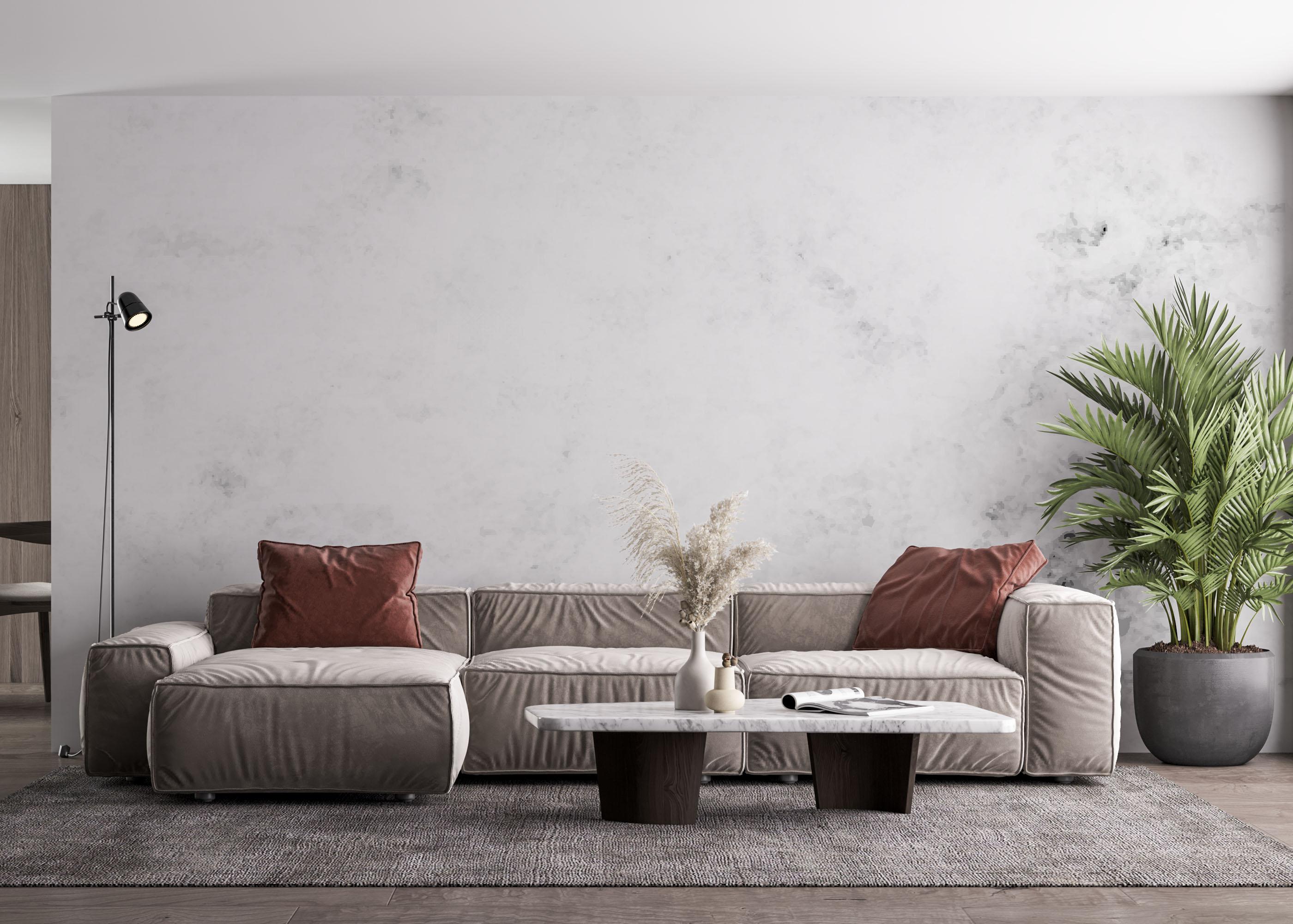 Fototapete Grey Art Concrete mockup 4