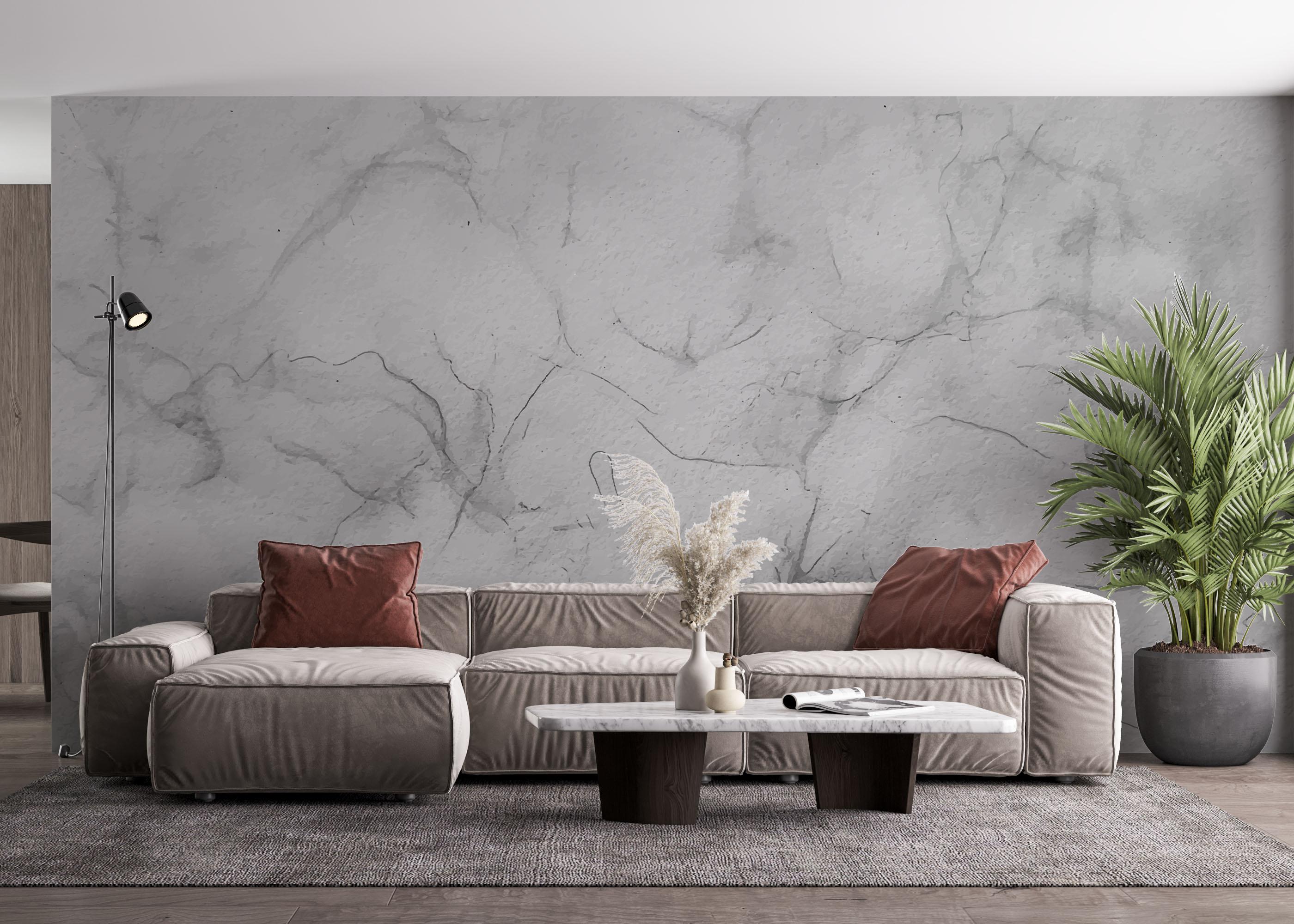 Fototapete Grey Ink Concrete mockup 4