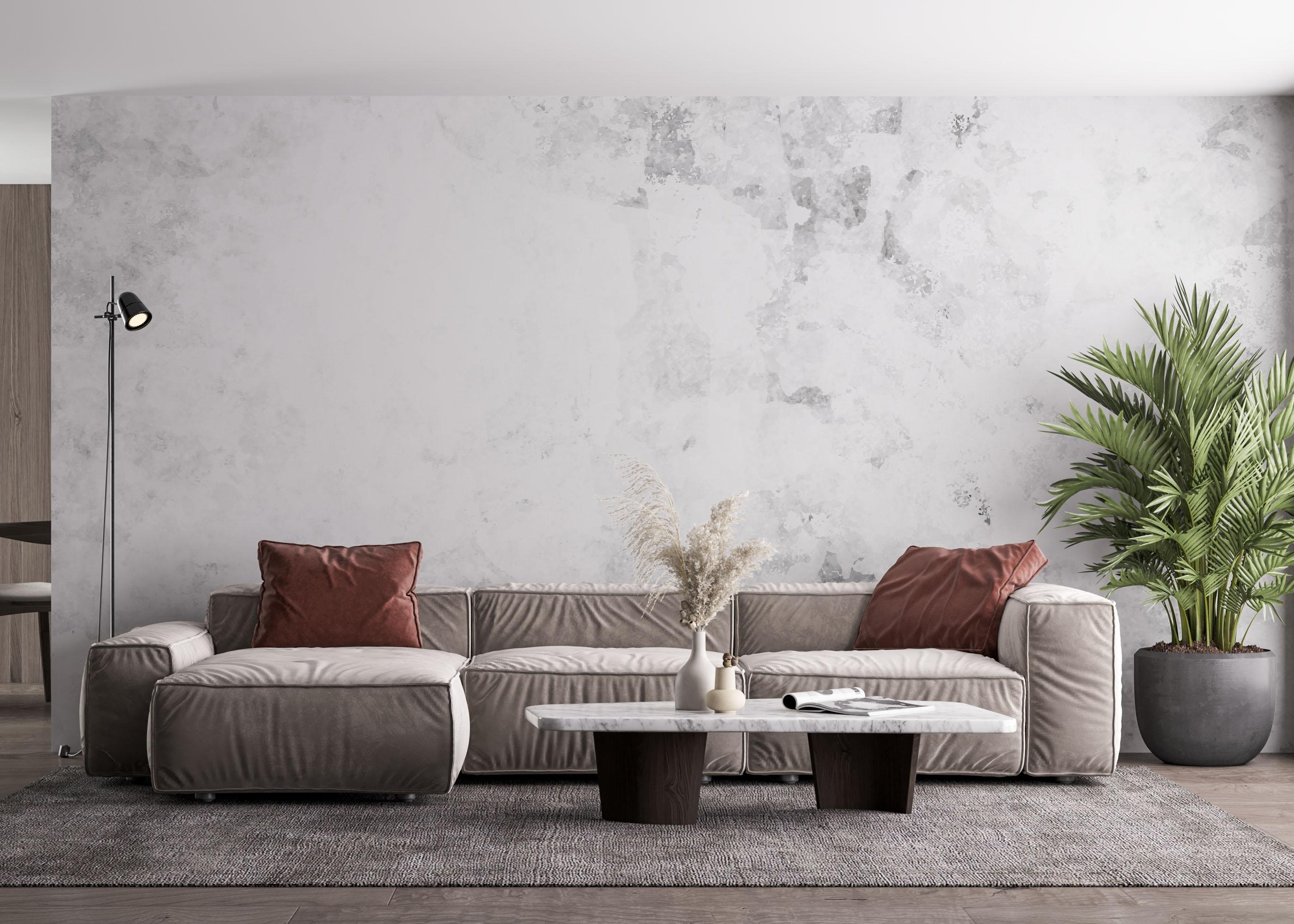 Fototapete Grey Wall Concrete mockup 4